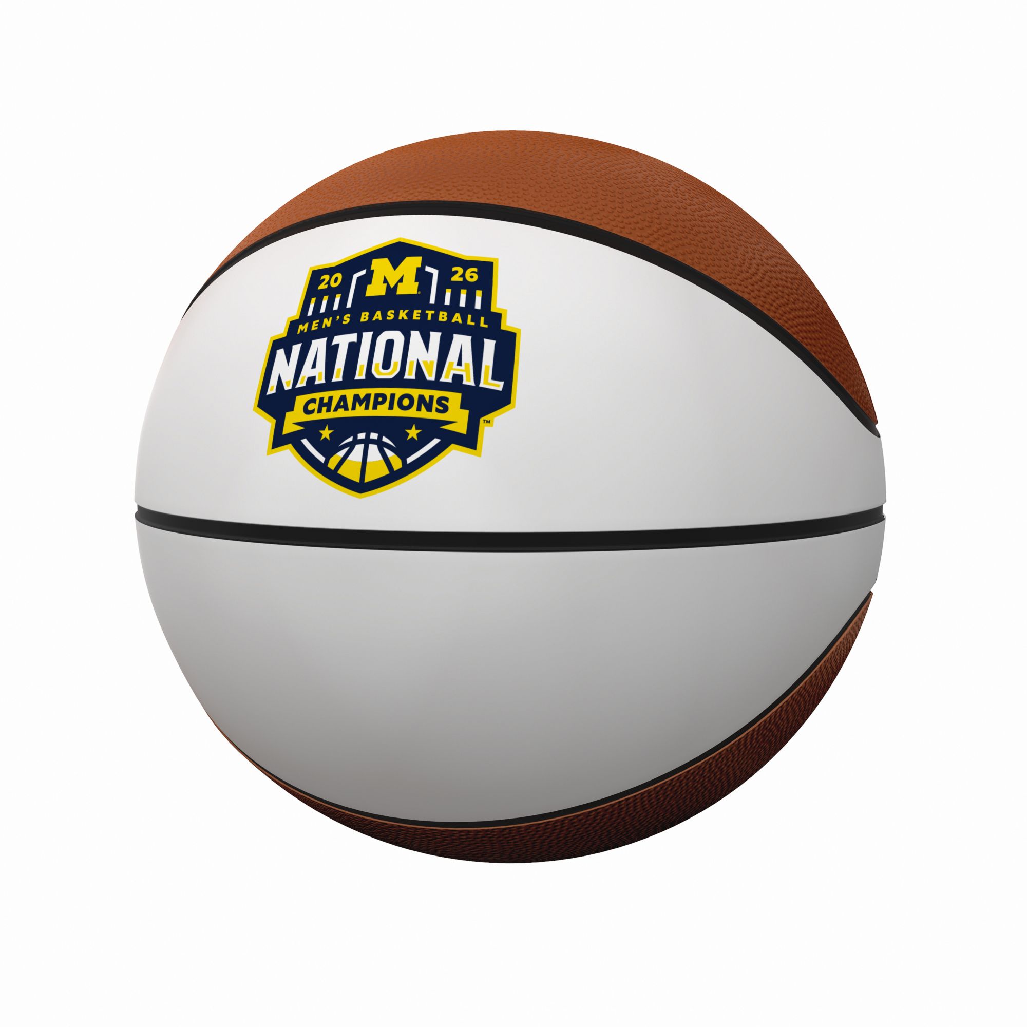 Logo Brands 2026 Men's Basketball National Champions Michigan Wolverines Autograph Basketball
