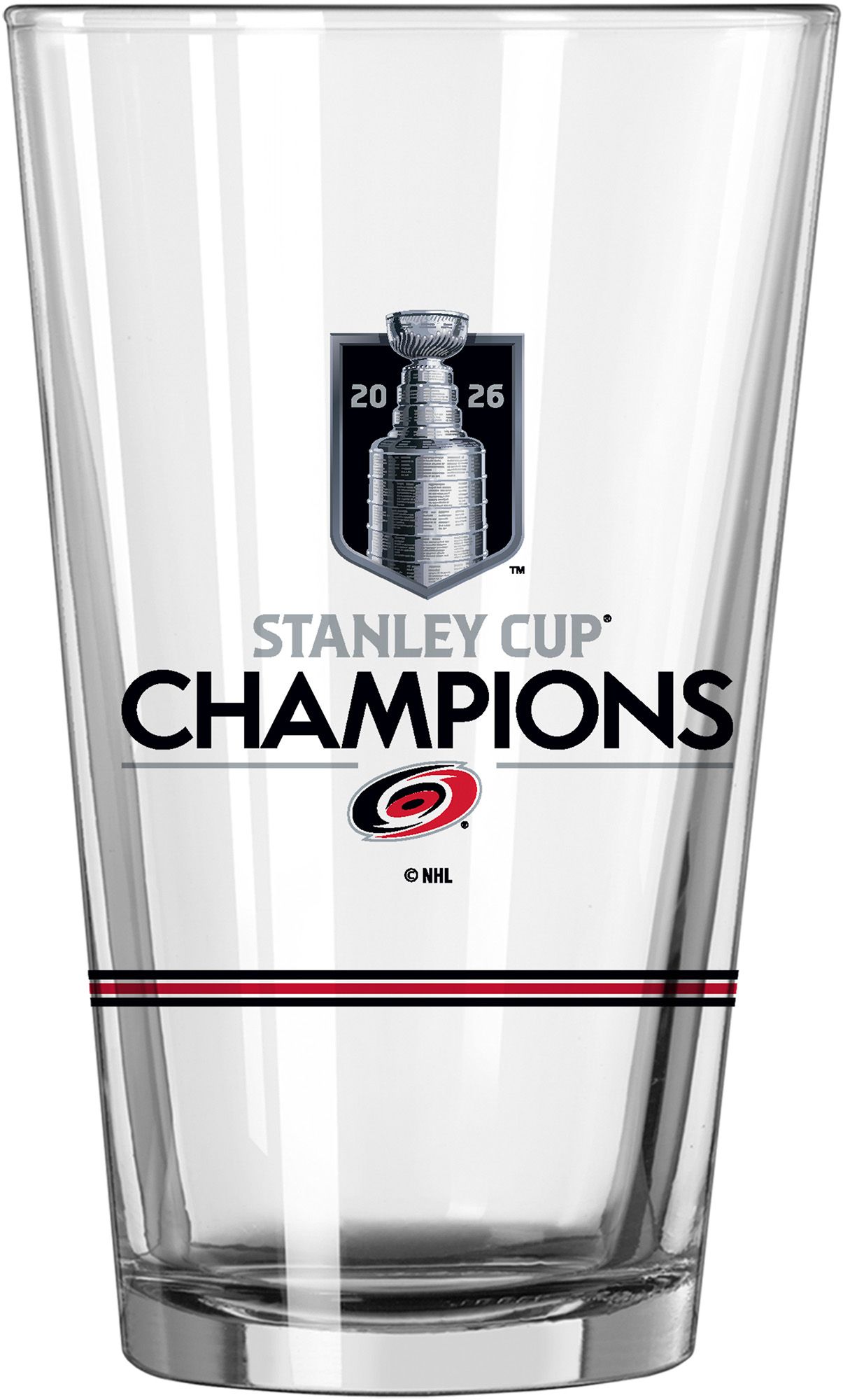 Logo Carolina Hurricanes 2026 Stanley Cup Champions 16 oz. Pint Glass