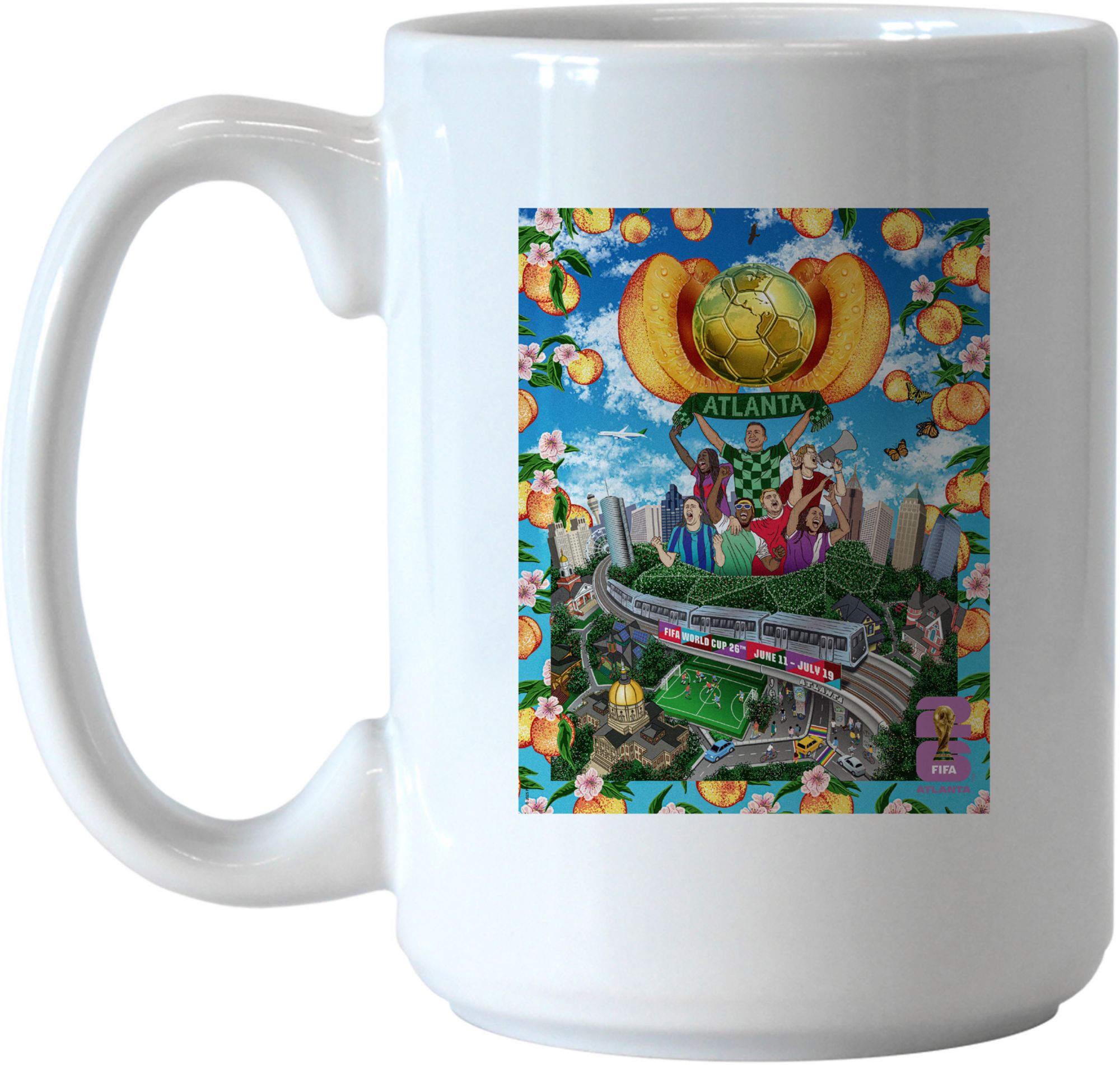 Logo 2026 World Cup City Atlanta White Mug