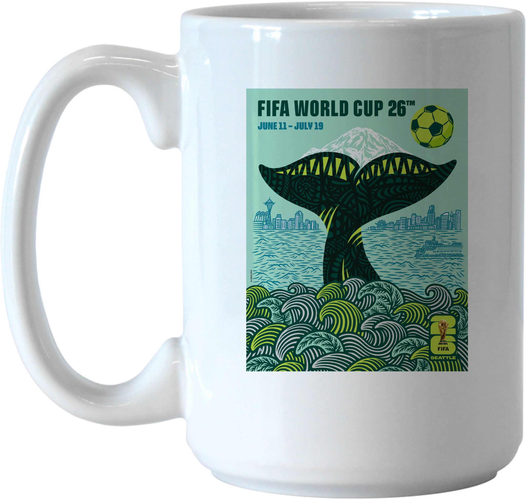 Logo 2026 World Cup Host City Seattle 15 oz. Poster Mug