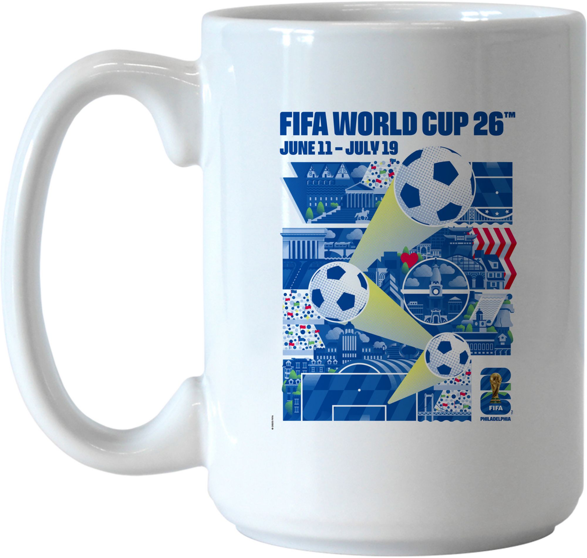 Logo 2026 World Cup Host City Philadelphia 15 oz. Poster Mug
