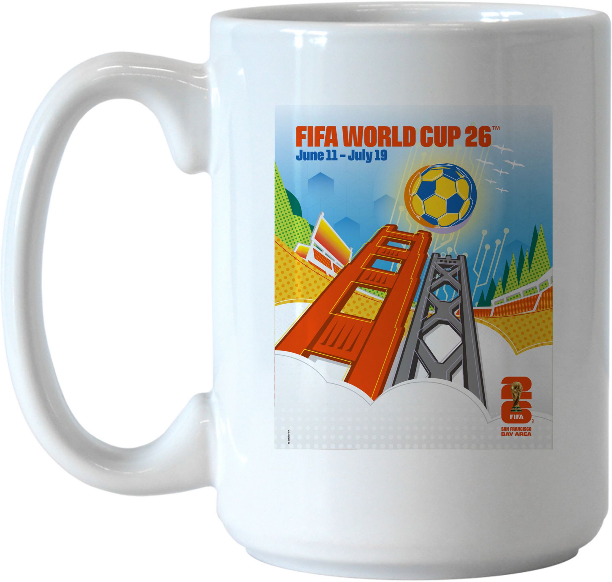 Logo 2026 World Cup Host City San Francisco 15 oz. Poster Mug