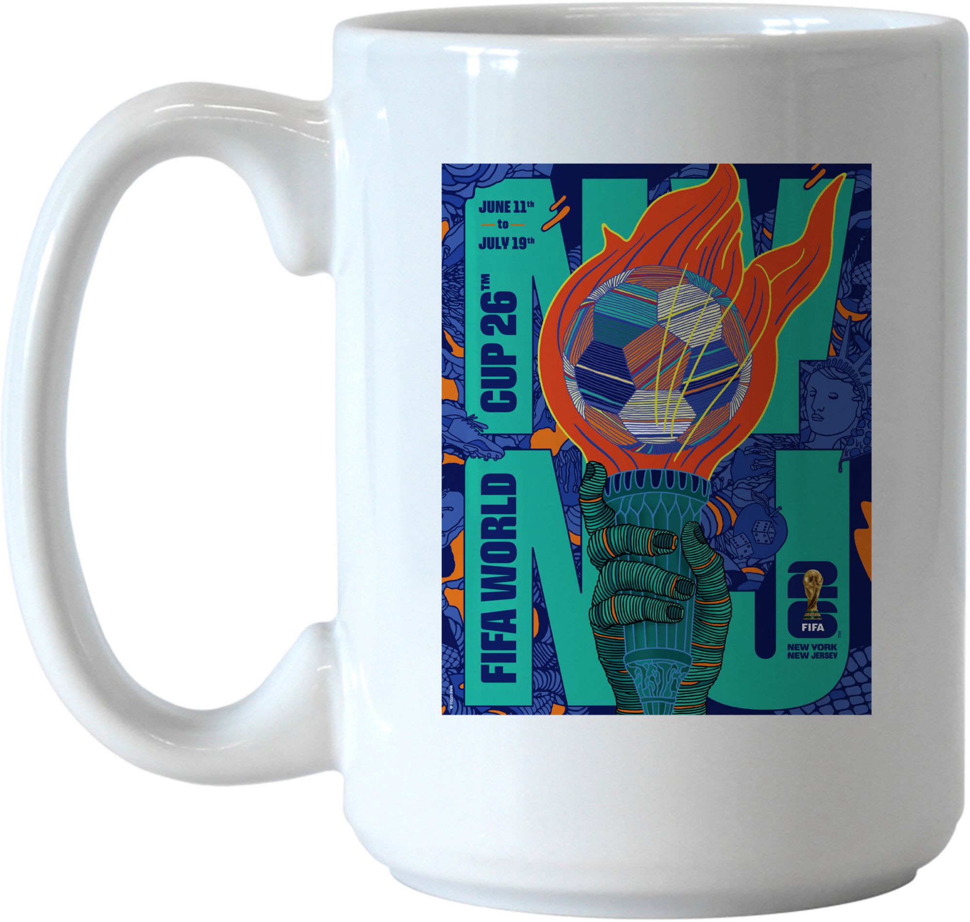 Logo 2026 World Cup Host City New York 15 oz. Poster Mug