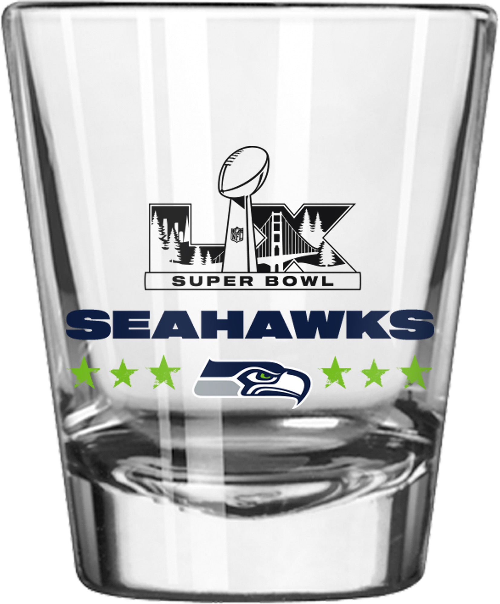 Logo Brands 2025-26 Super Bowl LX Champions Seattle Seahawks Shot Glass