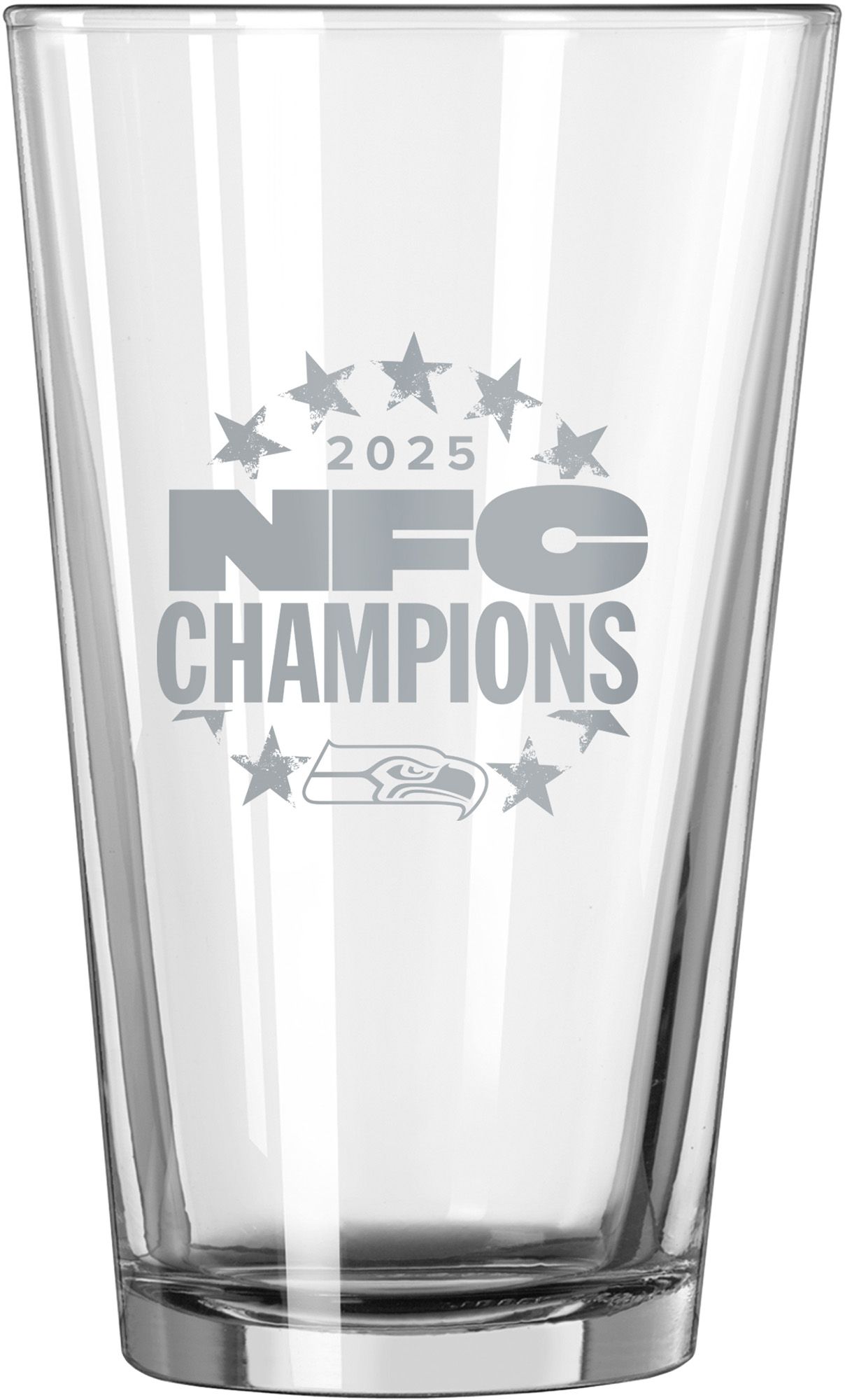Logo 2025-26 NFC Champions Seattle Seahawks Pint Glass
