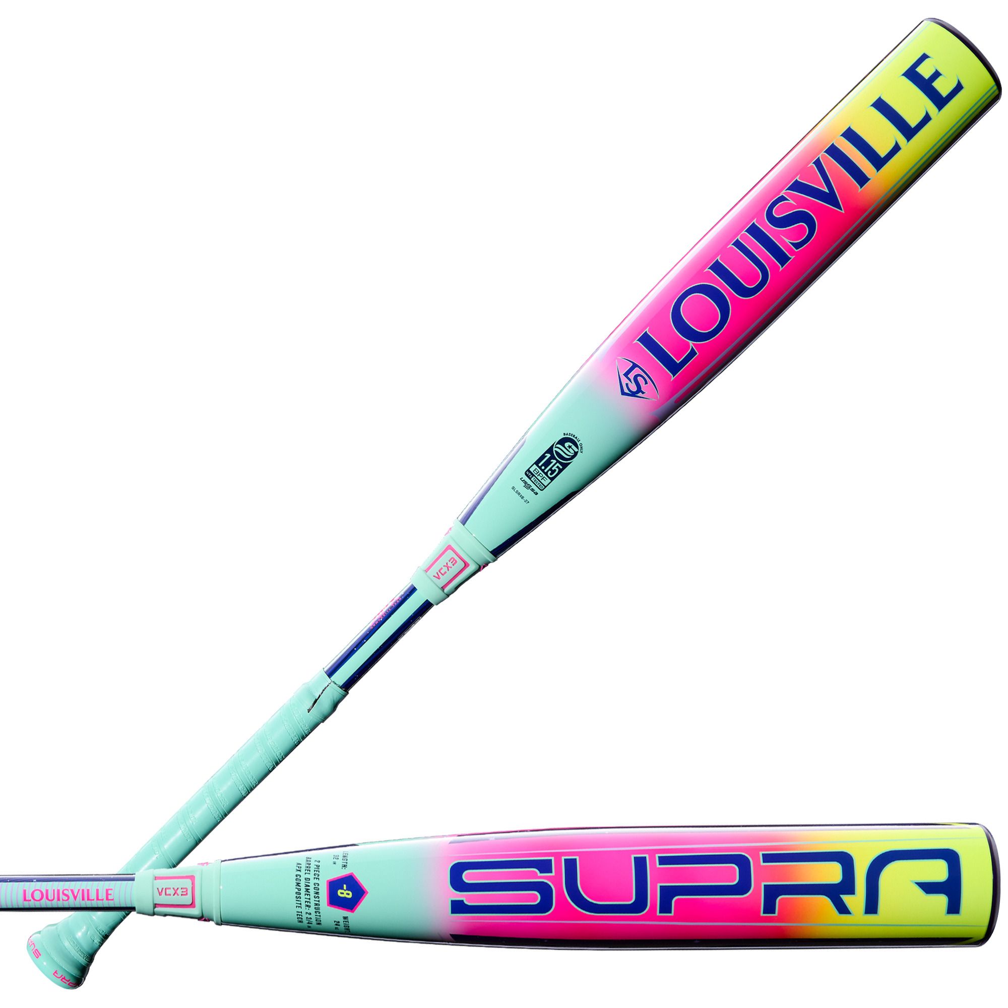 Louisville Slugger Supra 2¾" USSSA Bat 2027 (-8)