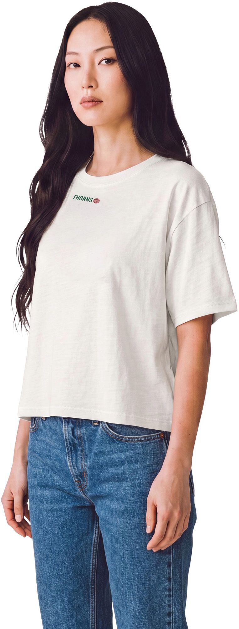 Lusso Women's Portland Thorns Off White Boxy T-Shirt