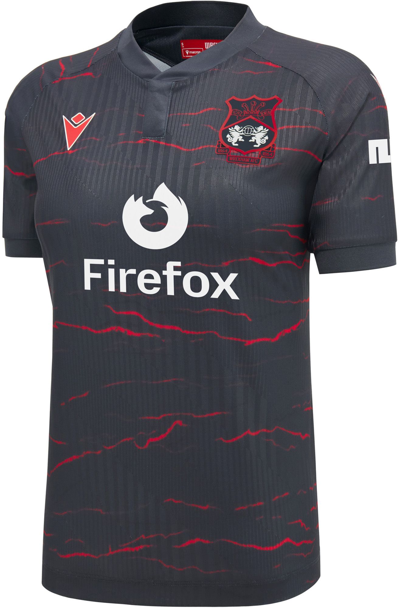 Macron Women's Wrexham 2026 Charcoal Replica Away Jersey