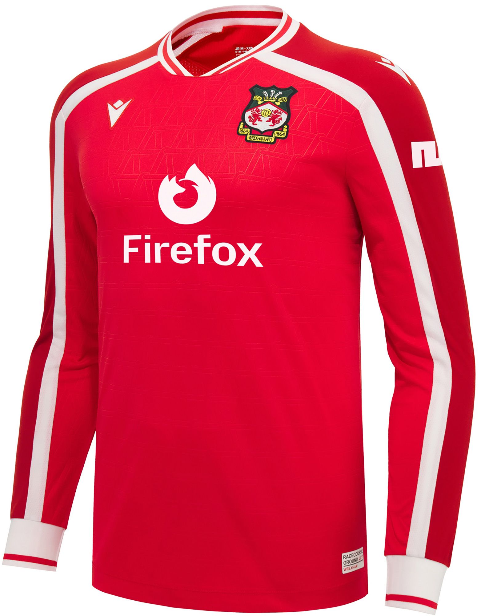 Macron Youth Wrexham 2026 Home Long Sleeve Replica Jersey