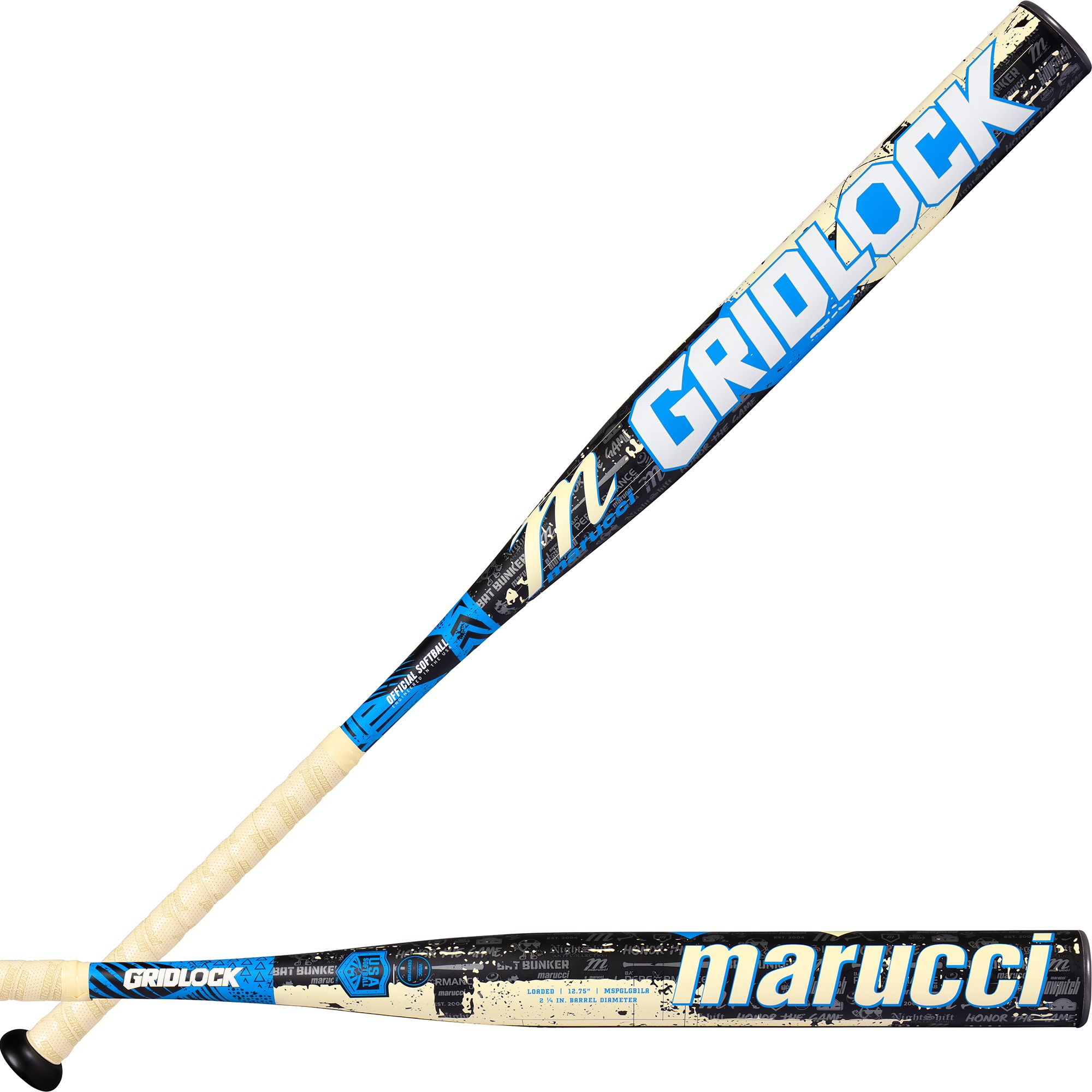 Marucci Gridlock 12.75" 1-Piece Endloaded USA Slowpitch Bat