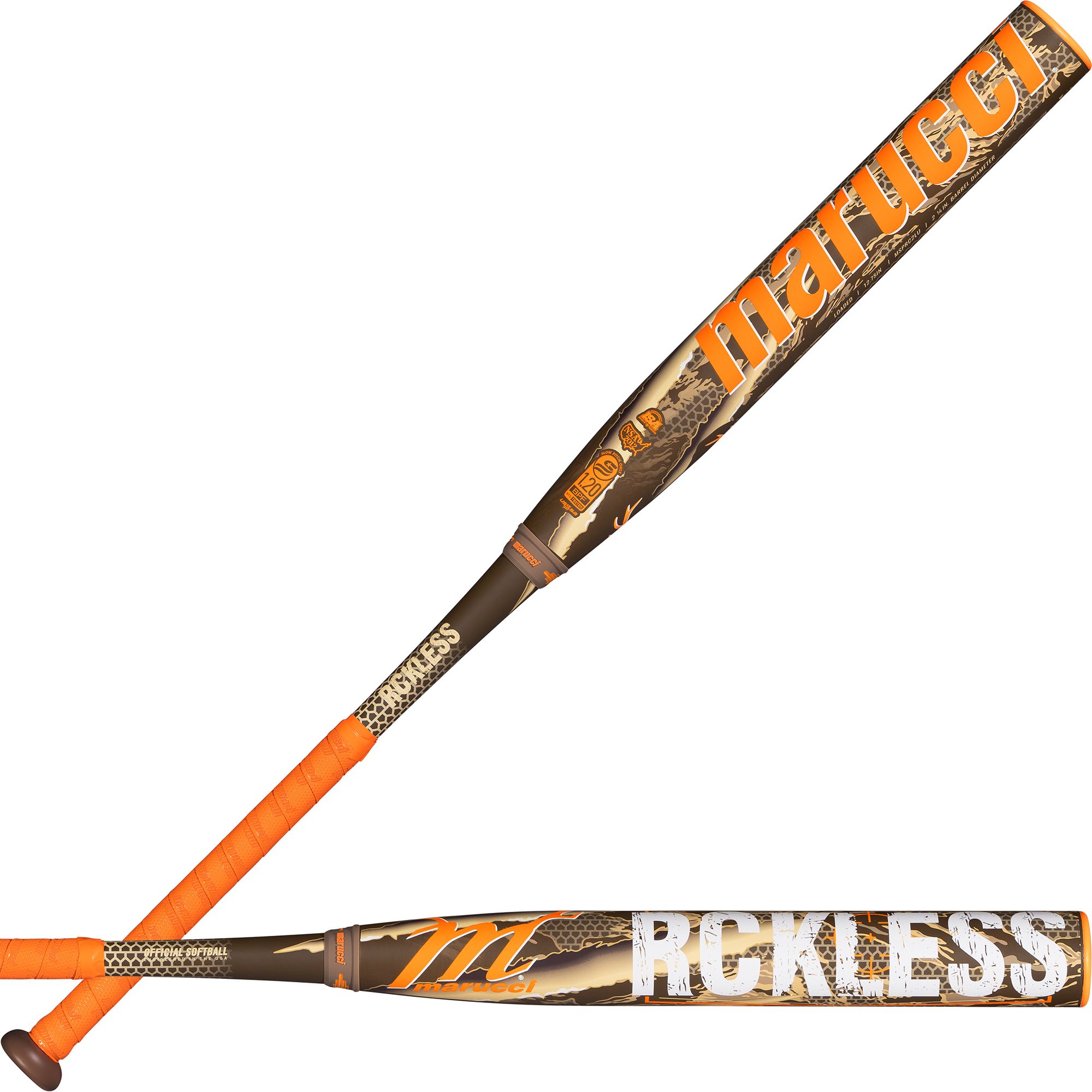 Marucci RCKLESS Camo 12.75" 2-Piece USSSA Slowpitch Bat