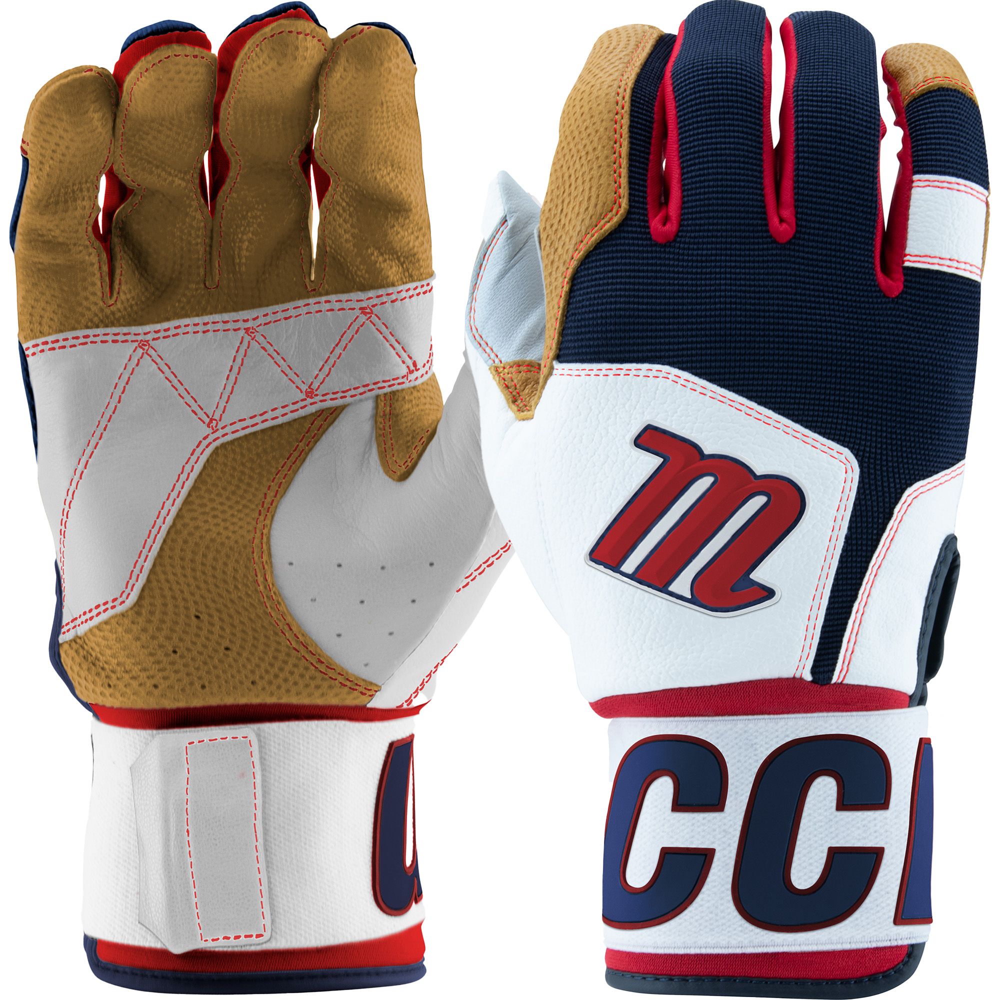 Marucci Youth Blacksmith II Full Wrap USA Batting Gloves