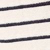 Antique White/Navy Stripe