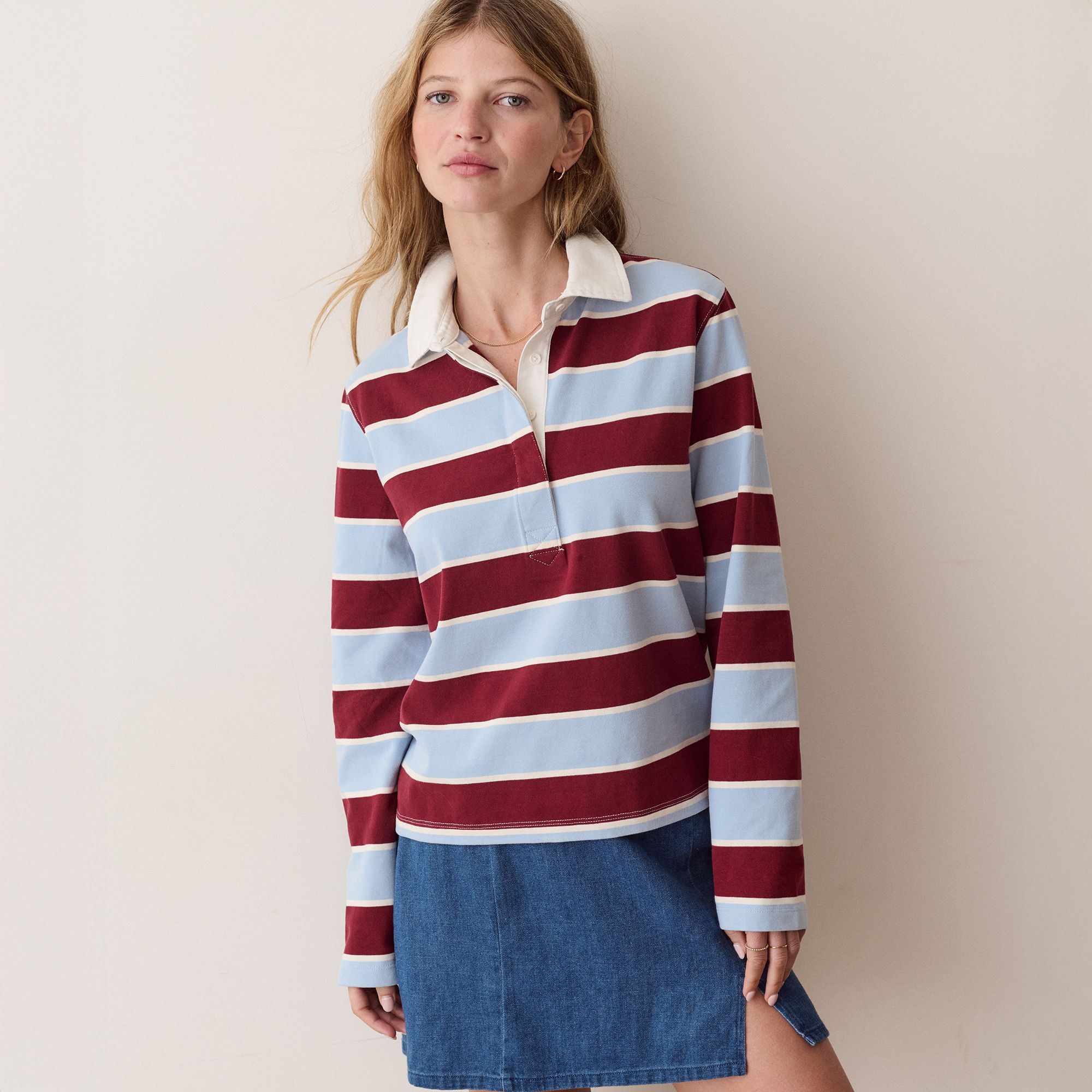 Blue/Cabernet Stripe