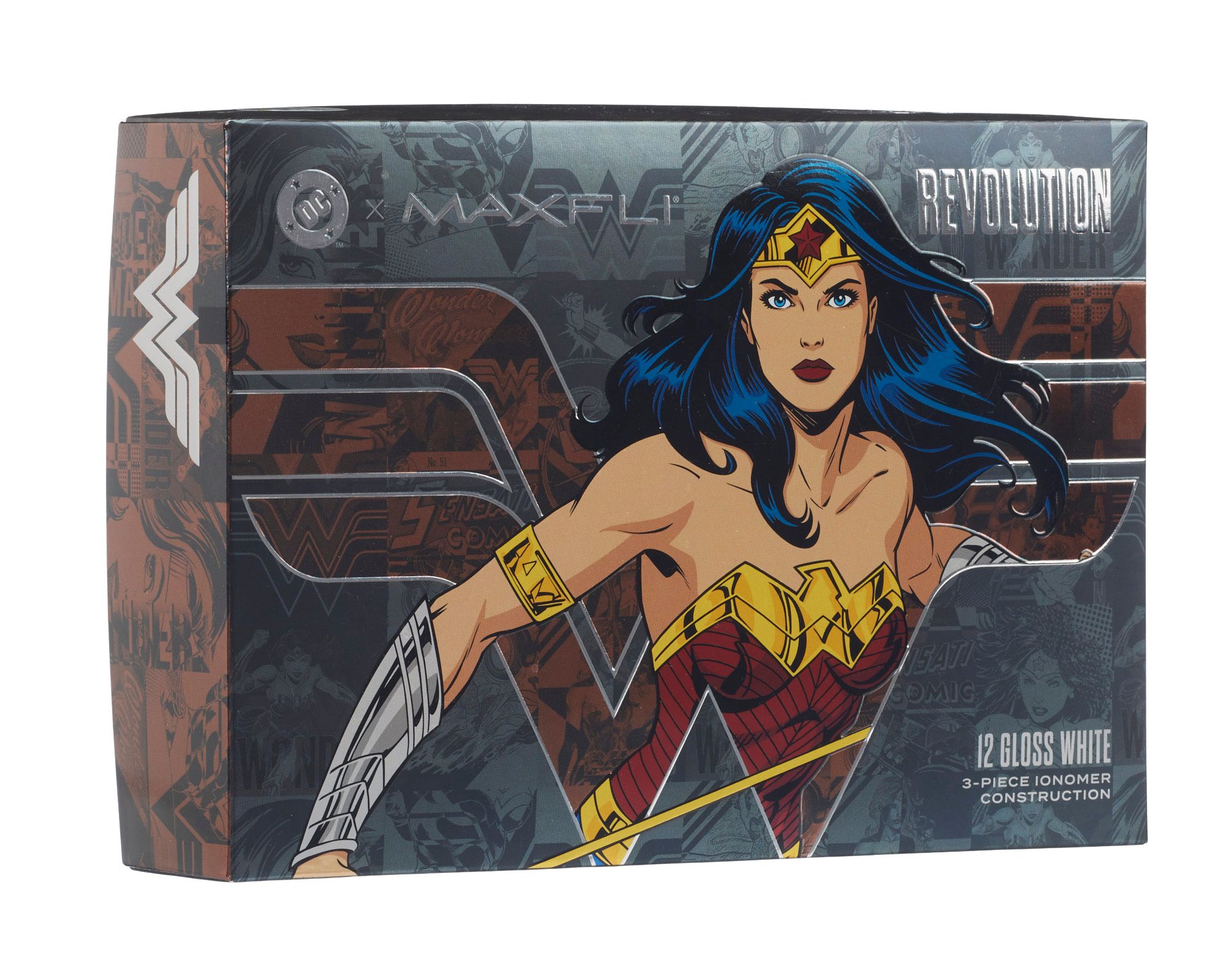 DC x Maxfli Wonder Woman Revolution Golf Balls