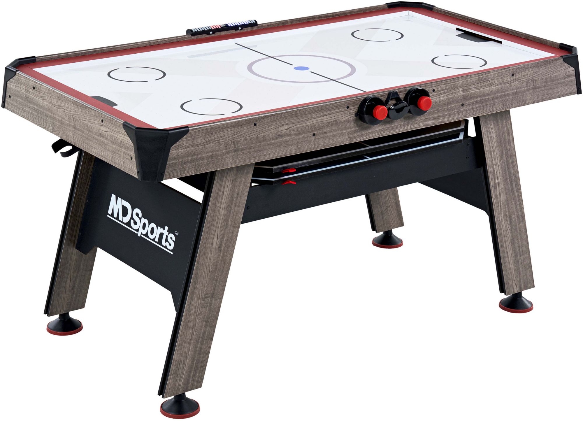 MD Sports 60" Air Powered Hockey Table with Table Tennis Top