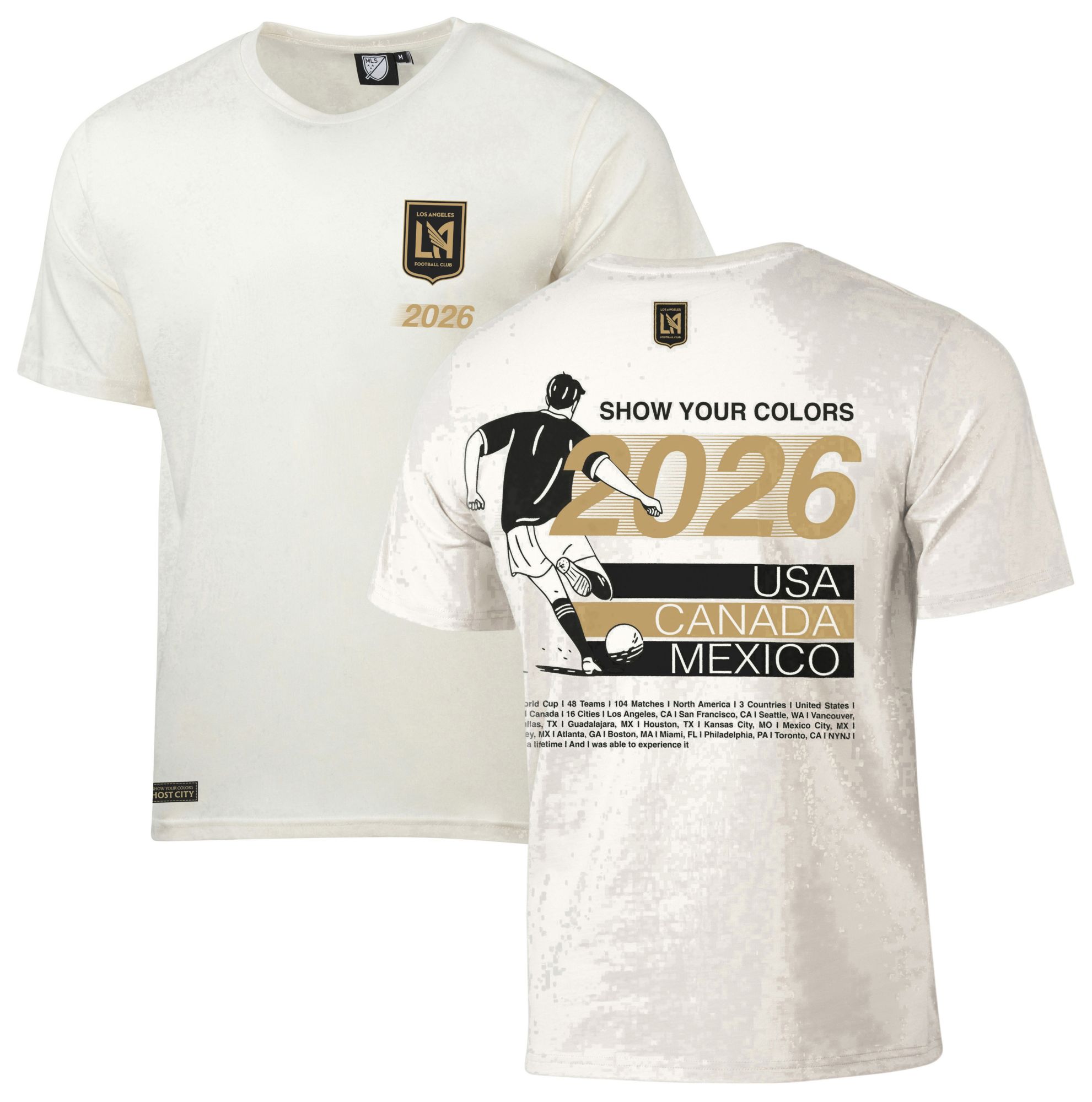 Sport Design Sweden Adult Los Angeles FC Off-White 2026 T-Shirt