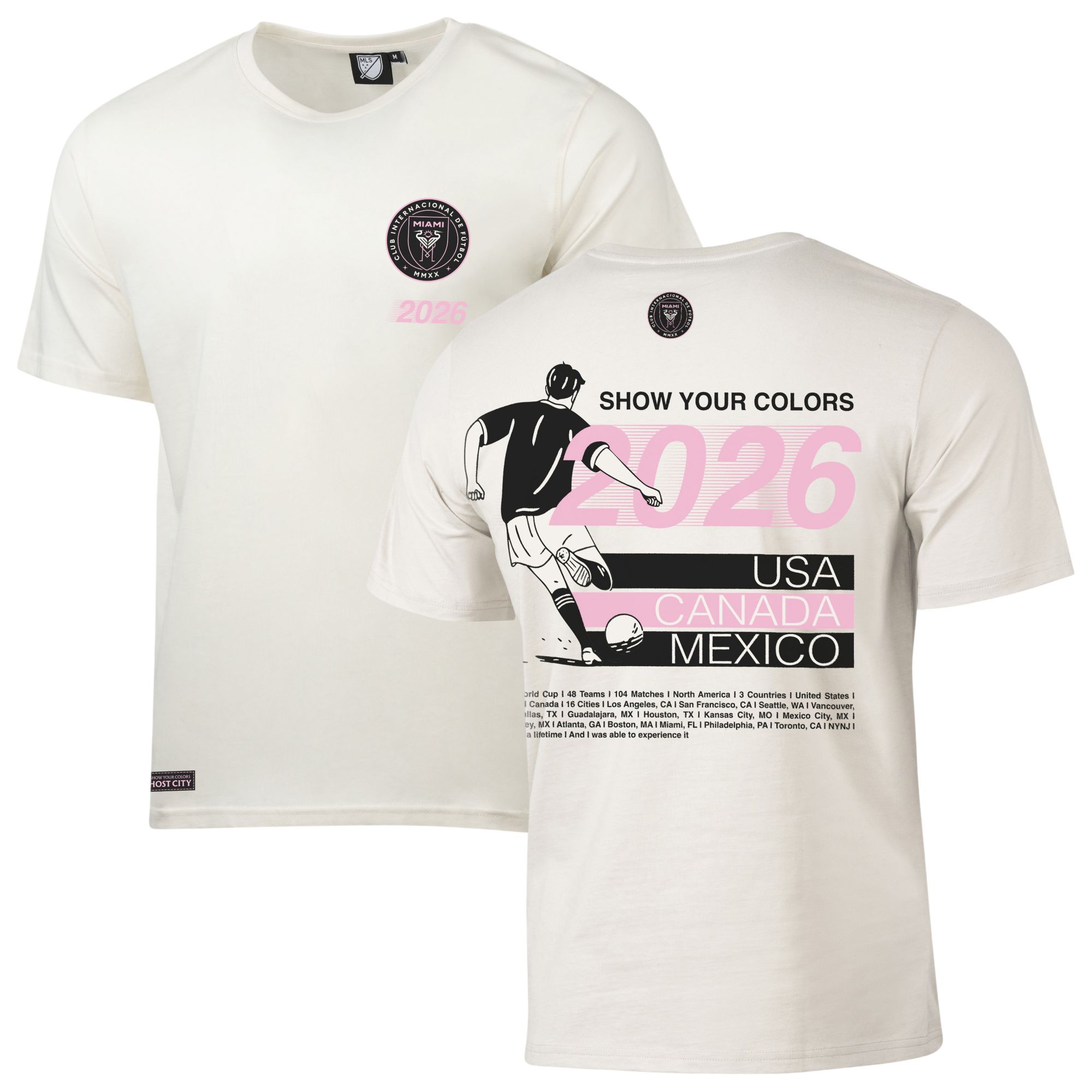 Sport Design Sweden Adult Inter Miami CF Off-White 2026 T-Shirt