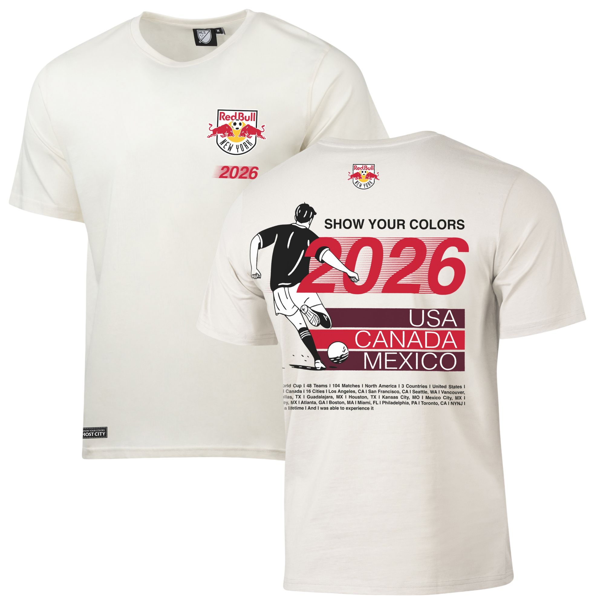 Sport Design Sweden Adult New York Red Bulls White 2026 T-Shirt