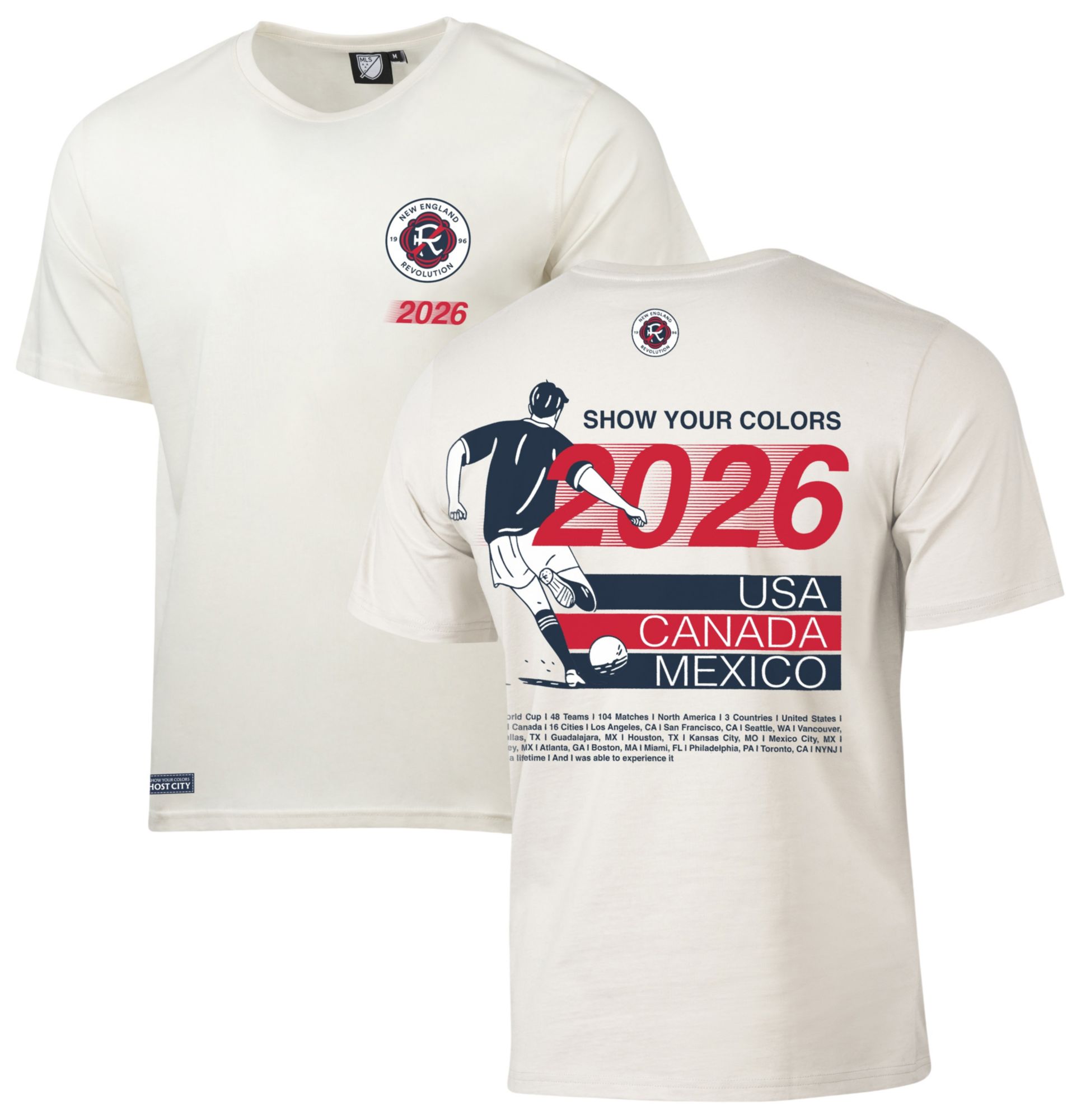 Sport Design Sweden Adult New England Revolution White 2026 T-Shirt