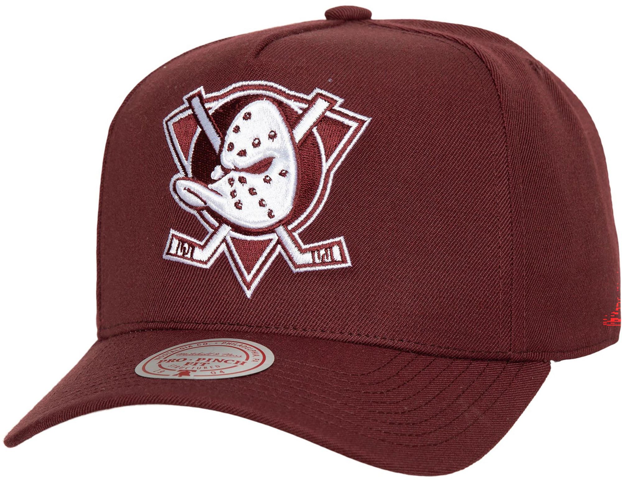Mitchell & Ness Adult Anaheim Ducks Dark Purple Two Tone Pro Snapback Adjustable Hat