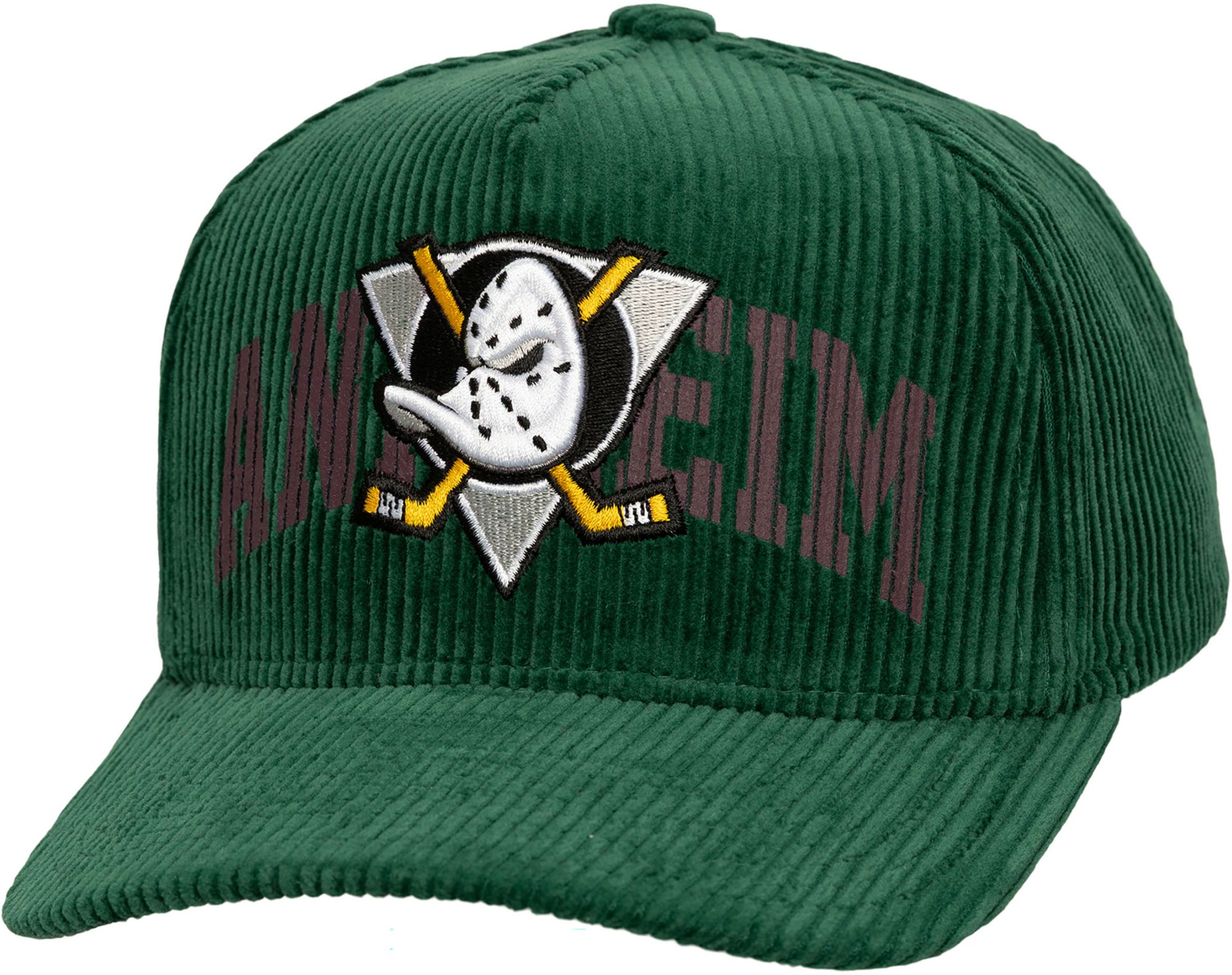 Mitchell & Ness Adult Anaheim Ducks Teal Arch Stamp Pro Snapback Adjustable Hat