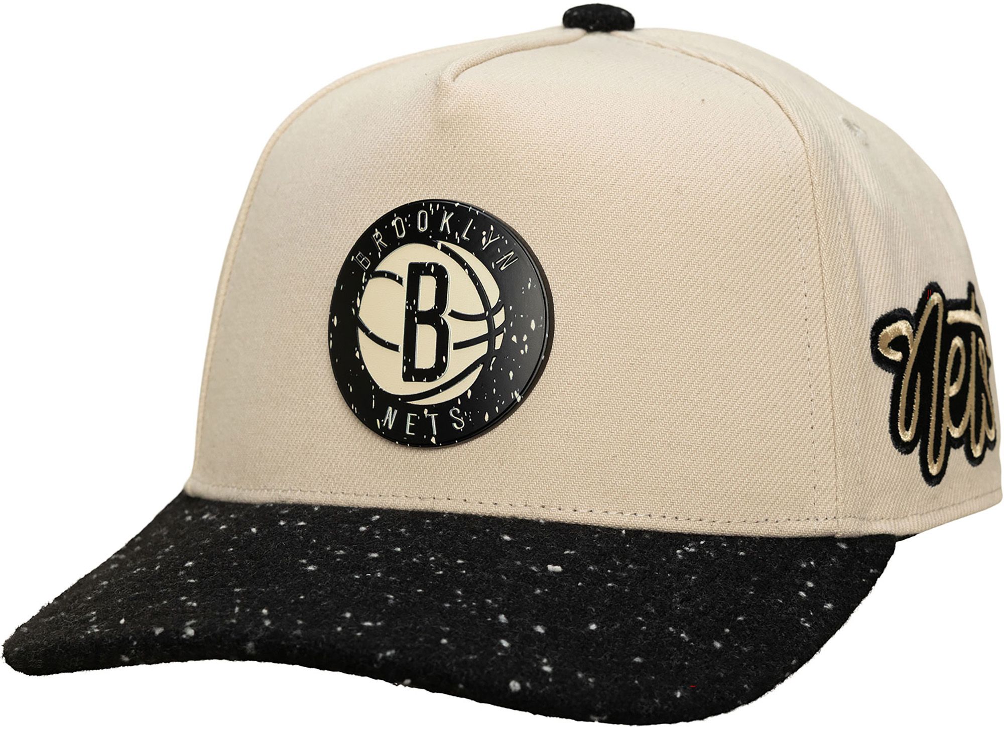Mitchell & Ness Adult Brooklyn Nets Pro Snapback Hat, Men's, White