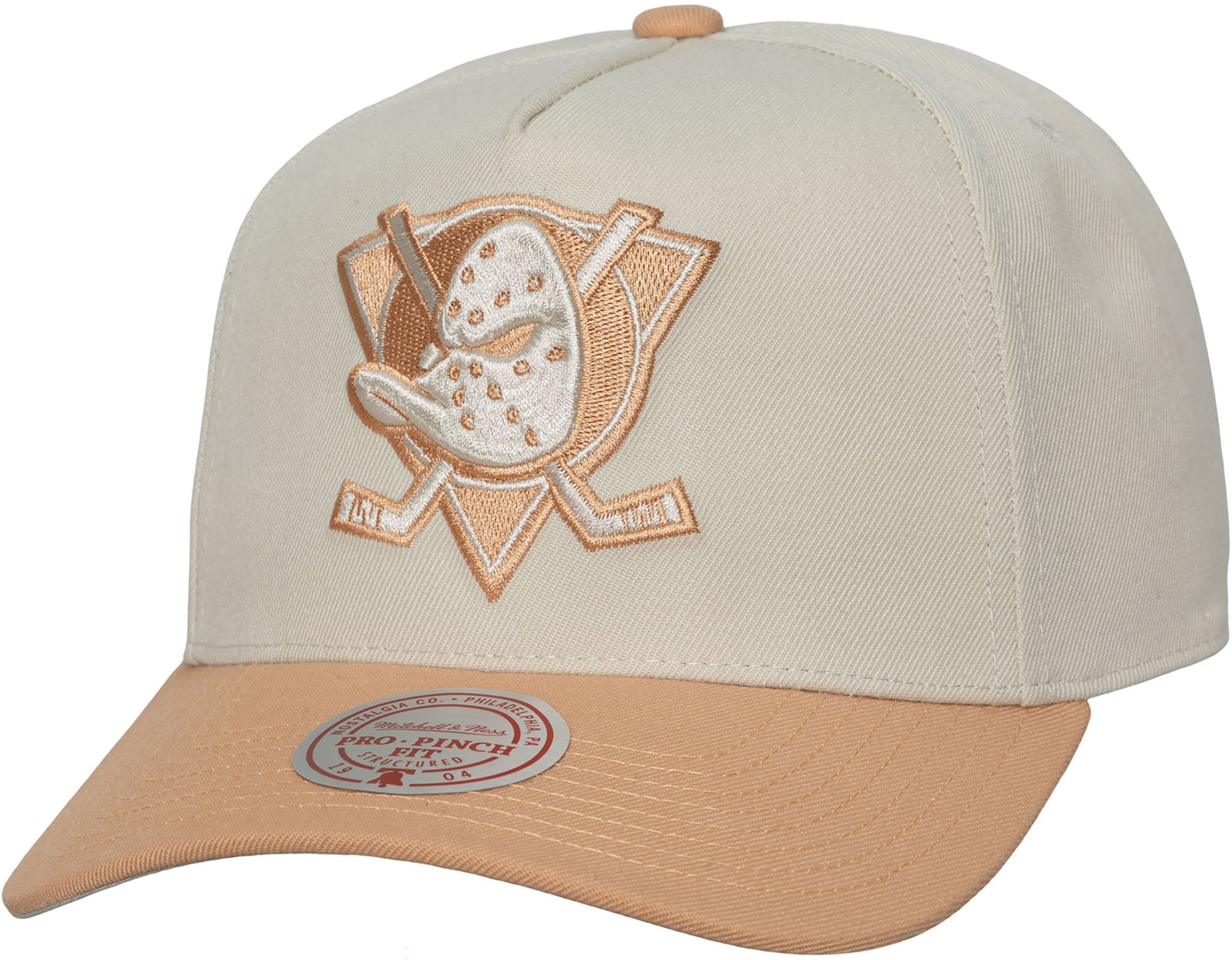 Mitchell & Ness Adult Anaheim Ducks Chalk Chain Gang Pro Snapback Adjustable Hat