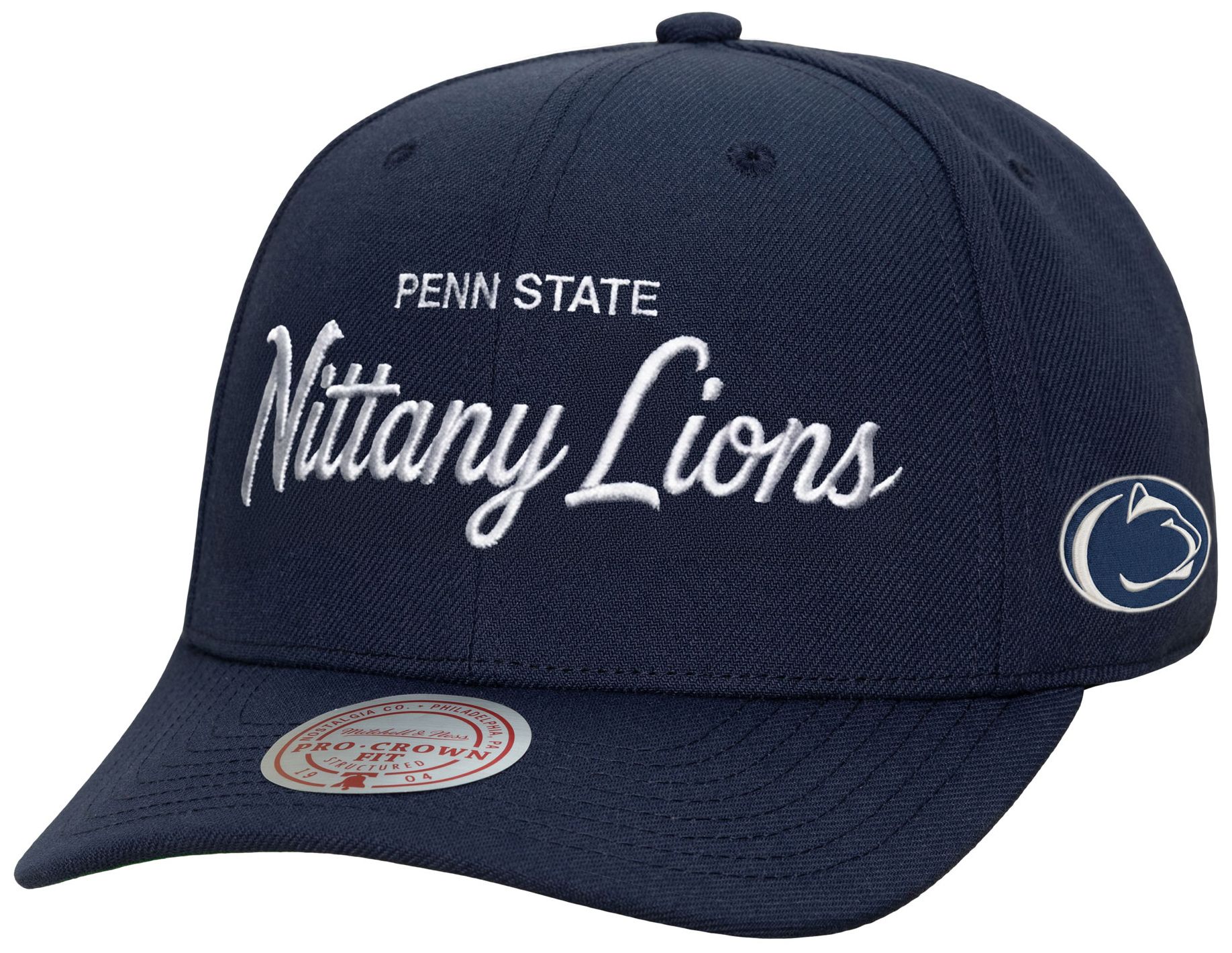 Mitchell &amp; Ness Adult Penn State Nittany Lions Navy Head Coach Pro Snapback Adjustable Hat
