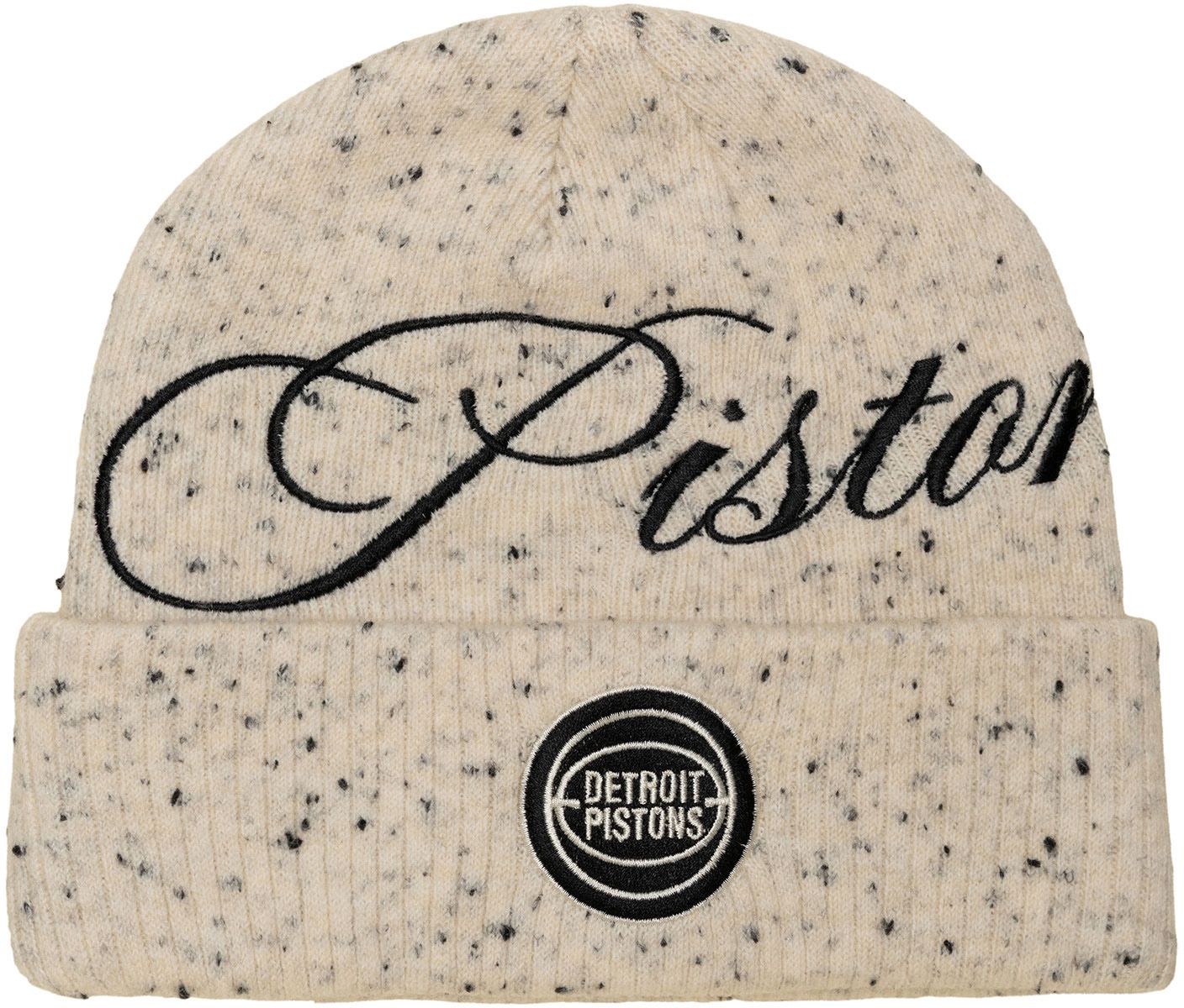 Mitchell & Ness Adult Detroit Pistons Hardwood Classic Knit Beanie, Women's