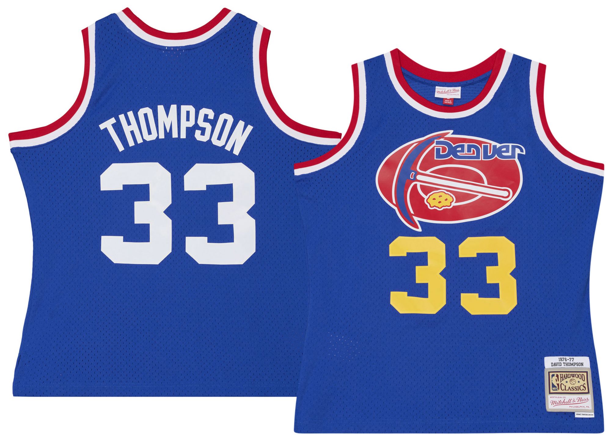 Mitchell &amp; Ness Men's Denver Nuggets David Thompson Hardwood Classics Jersey
