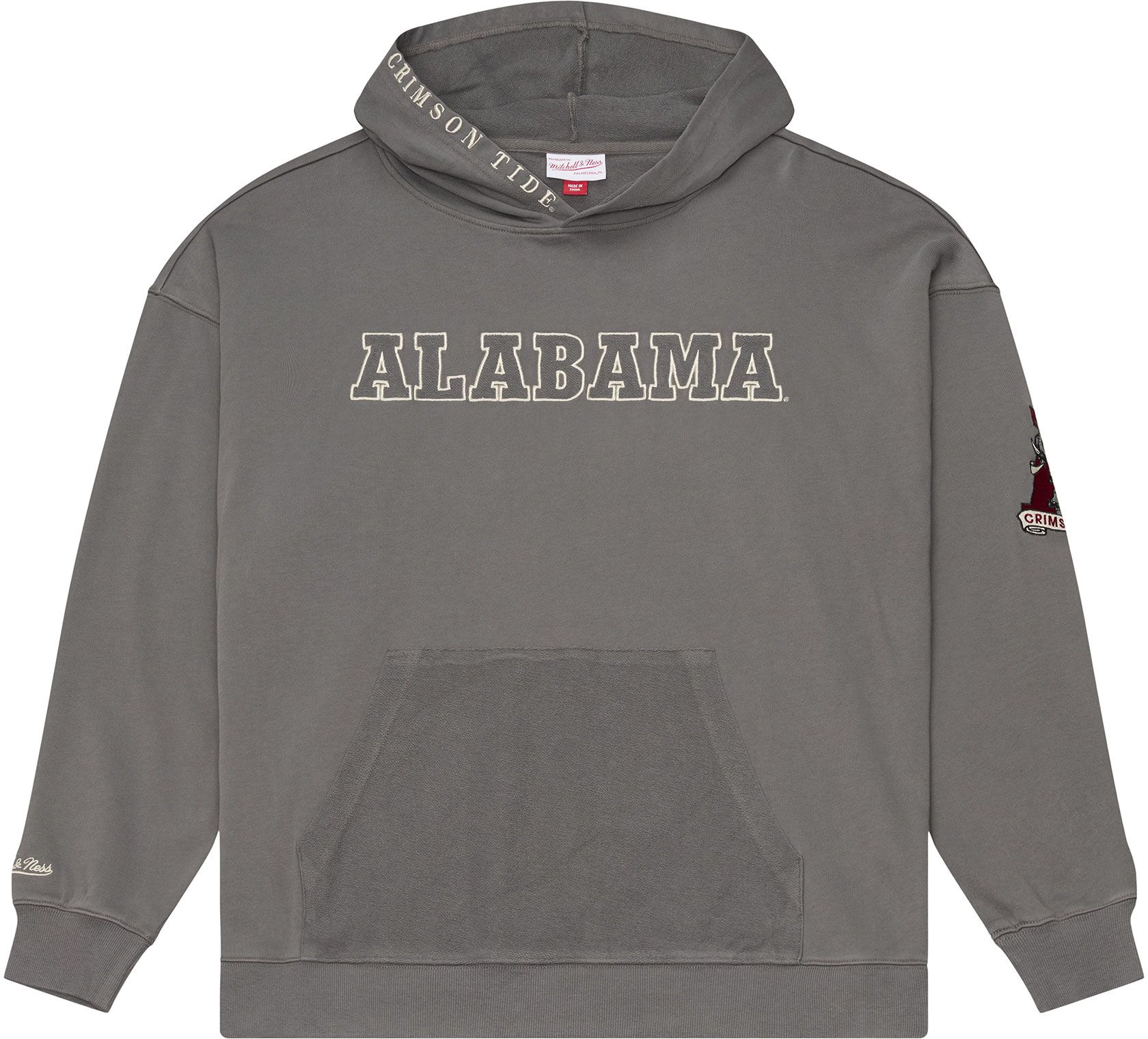 Mitchell &amp; Ness Men's Alabama Crimson Tide Dark Grey Heritage Hues Hoodie