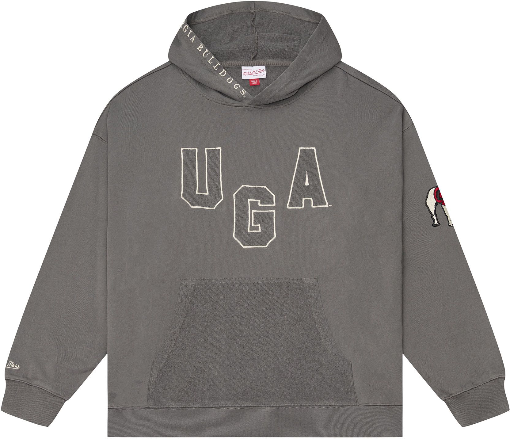 Mitchell &amp; Ness Men's Georgia Bulldogs Dark Grey Heritage Hues Hoodie