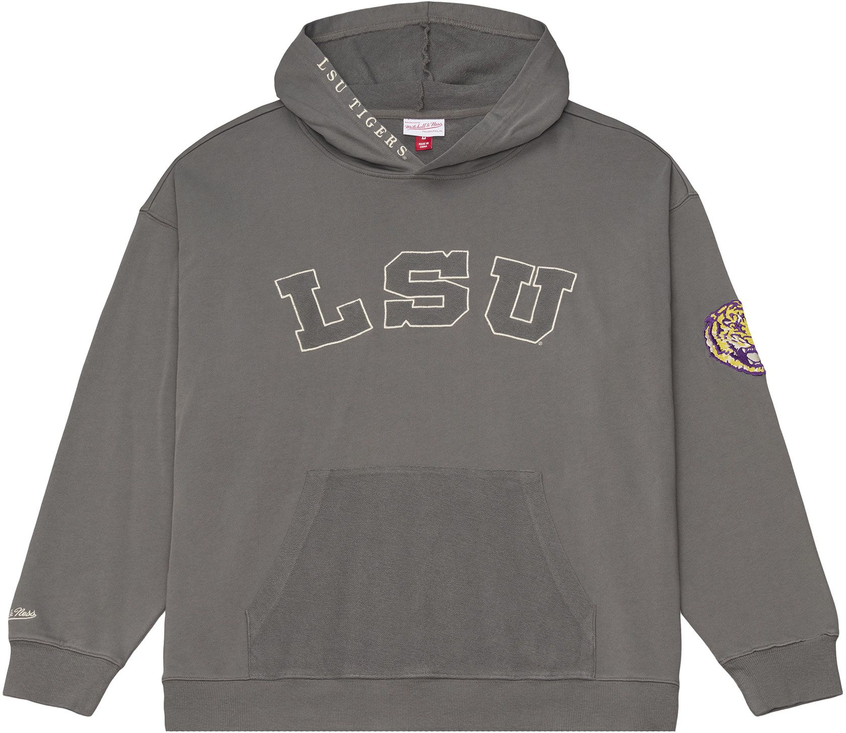 Mitchell &amp; Ness Men's LSU Tigers Dark Grey Heritage Hues Hoodie