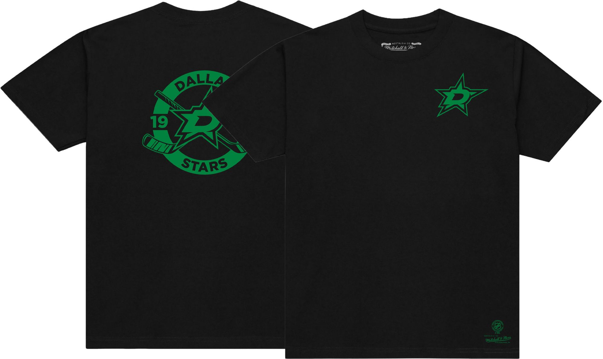 Mitchell & Ness Men's Dallas Stars Black Penalty Box T-Shirt