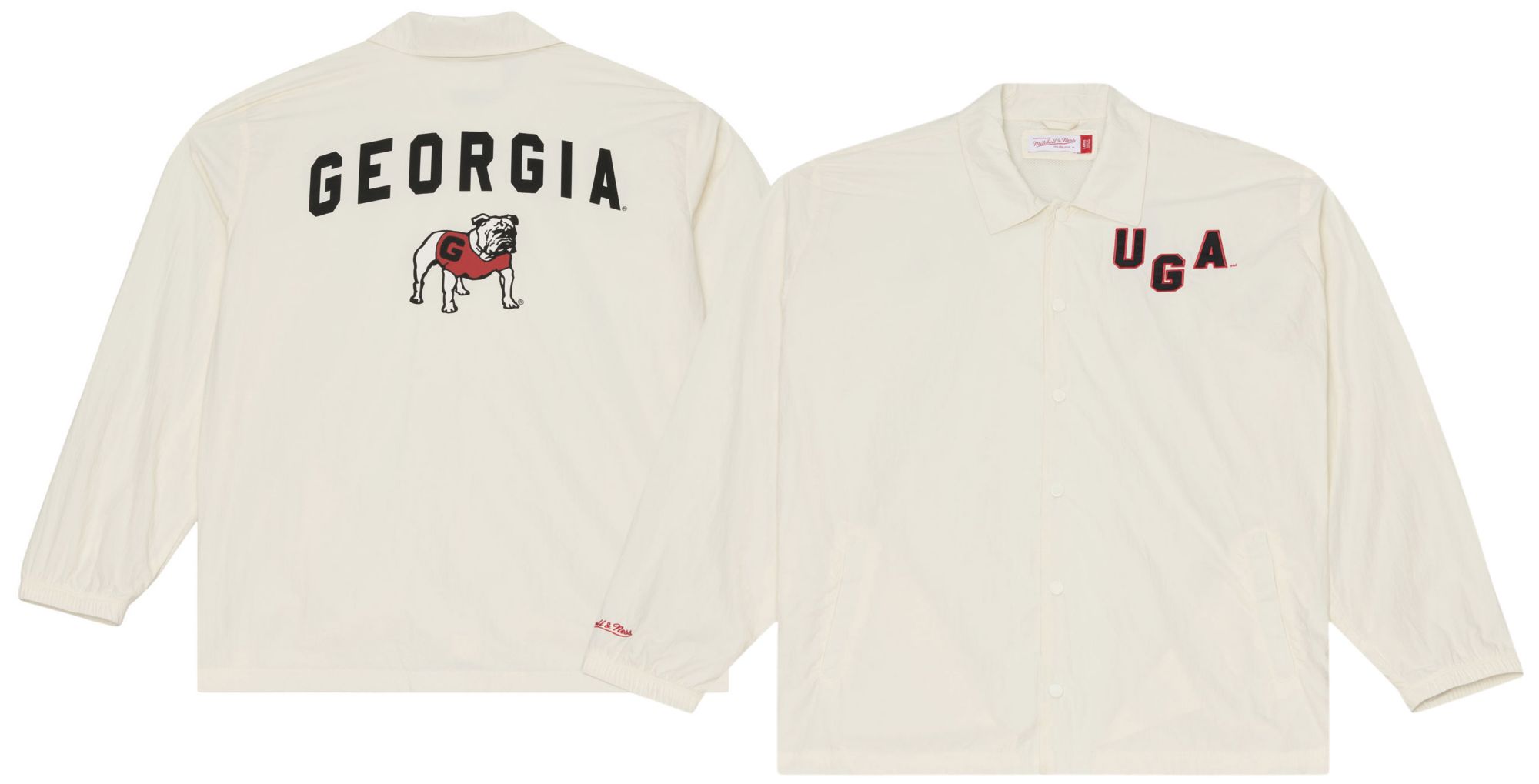 Mitchell &amp; Ness Men's Georgia Bulldogs Coaches Jacket
