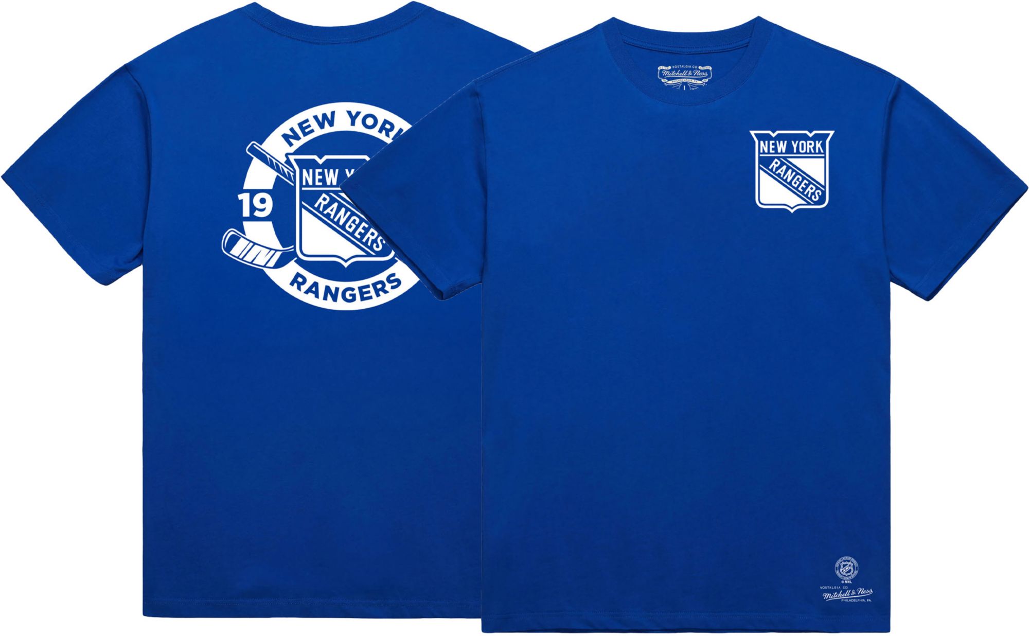Mitchell &amp; Ness Men's New York Rangers Navy Penalty Box T-Shirt