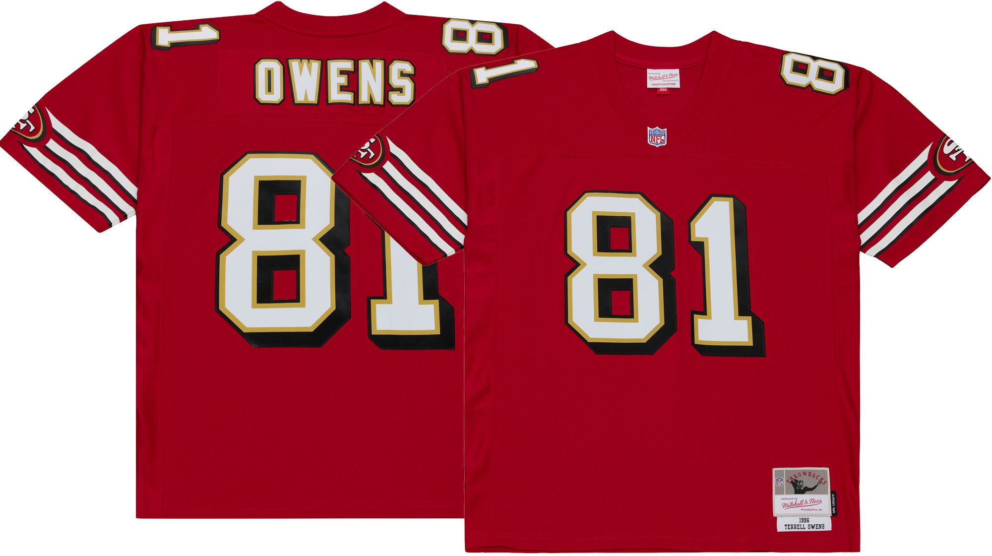 Mitchell &amp; Ness Men's San Francisco 49ers Terrell Owens 1996 Jersey