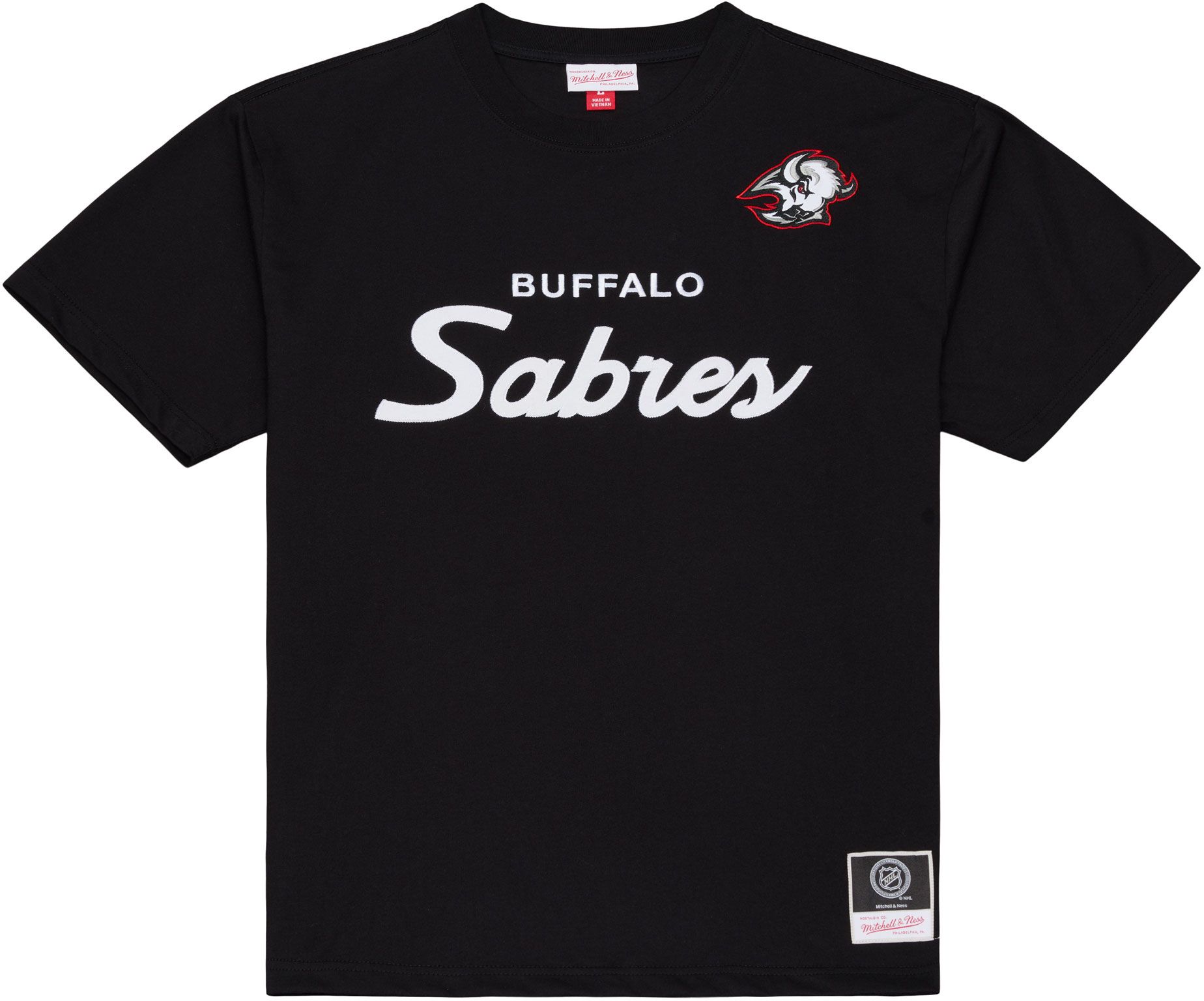 Mitchell &amp; Ness Men's Buffalo Sabres Black Coach T-Shirt