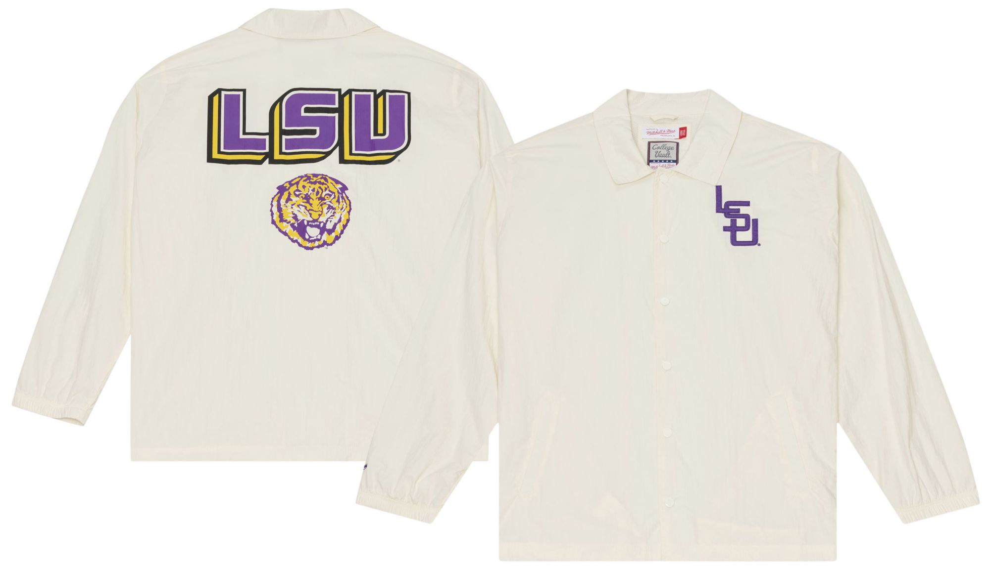 Mitchell &amp; Ness Men's LSU Tigers Coaches Jacket