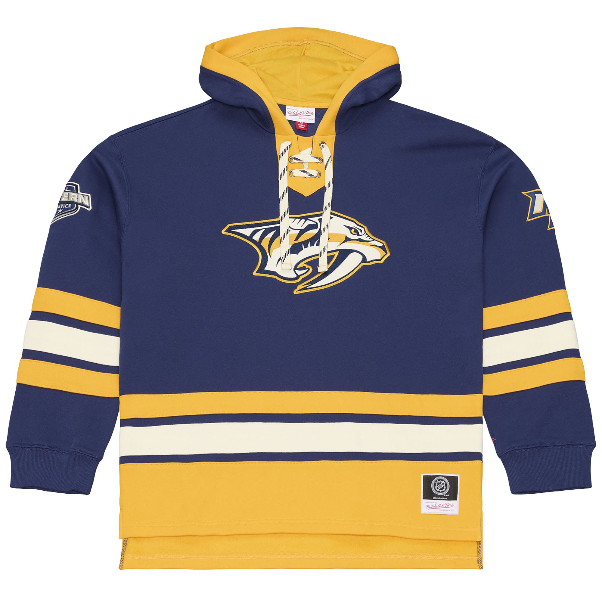 Mitchell &amp; Ness Men's Nashville Predators Lace Up Hoodie