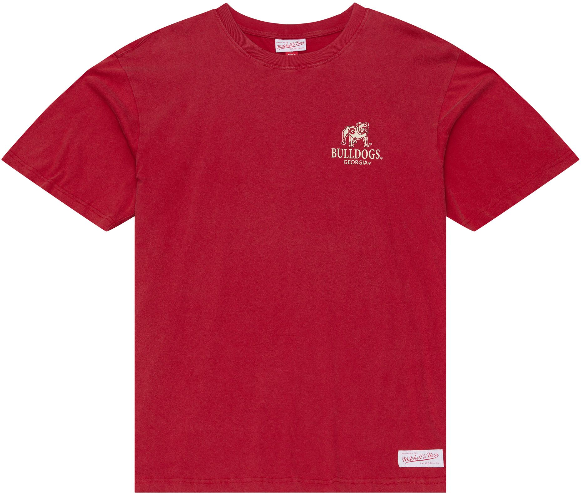 Mitchell &amp; Ness Men's Georgia Bulldogs Scarlet Essential Core T-Shirt