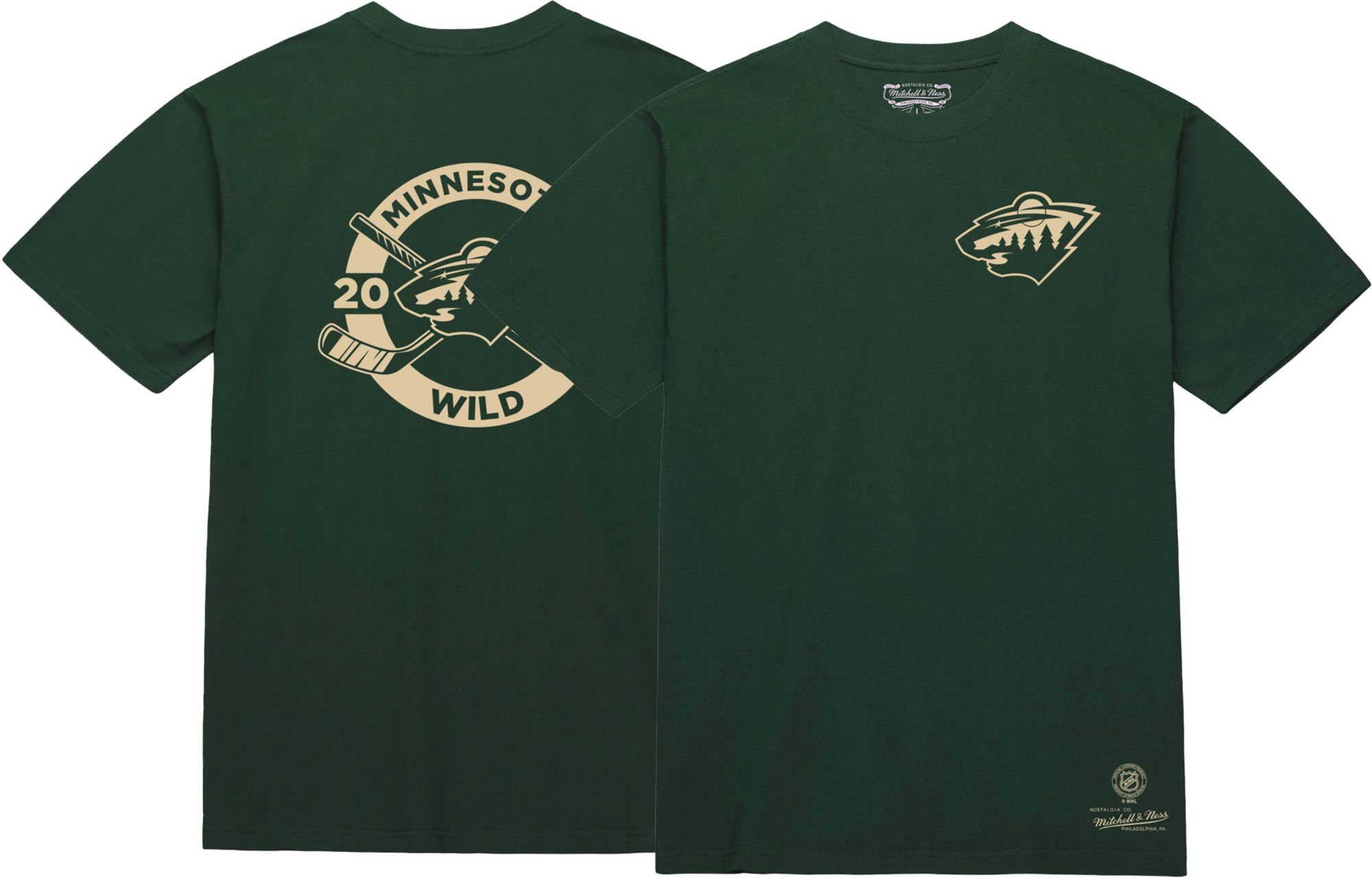 Mitchell & Ness Men's Minnesota Wild Green Penalty Box T-Shirt