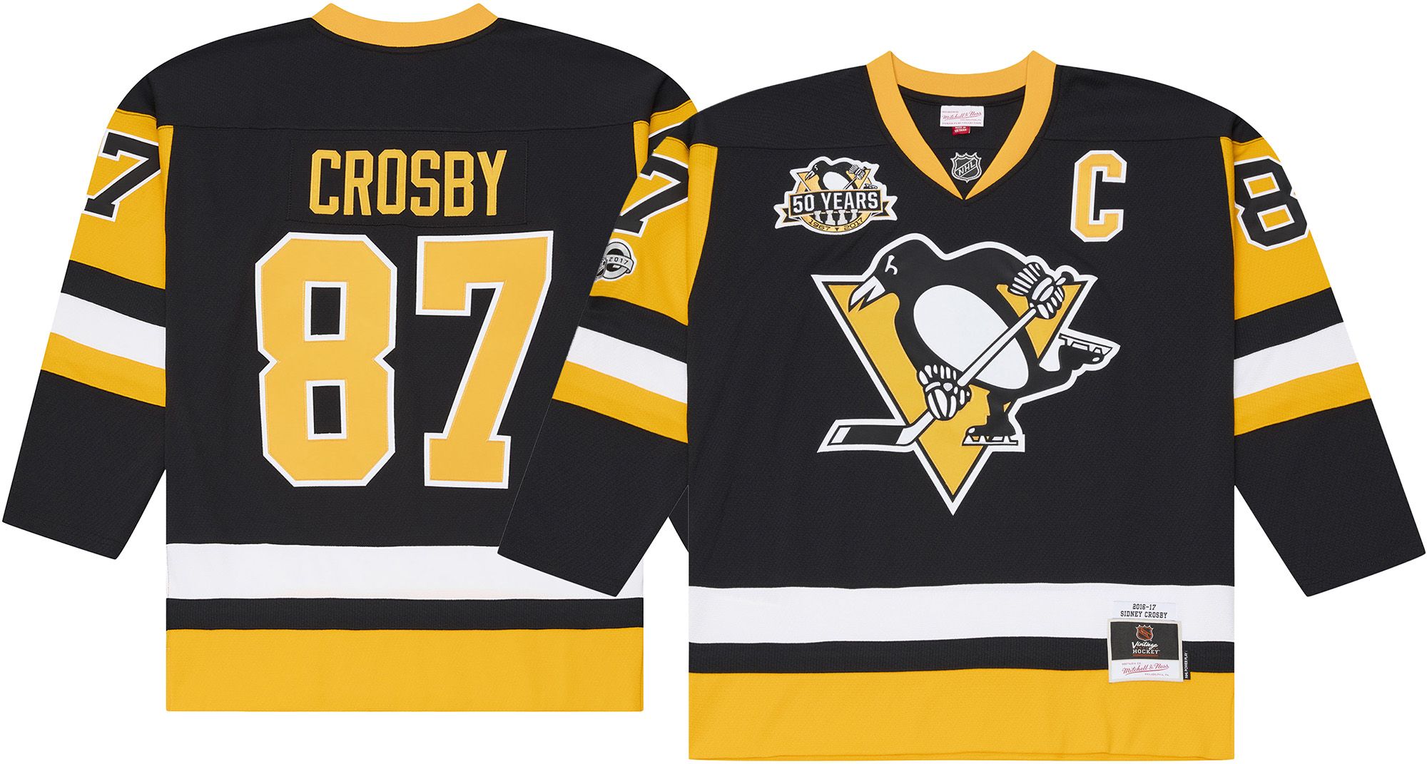Mitchell &amp; Ness Men's Pittsburgh Penguins Sidney Crosby 2016 Home Jersey