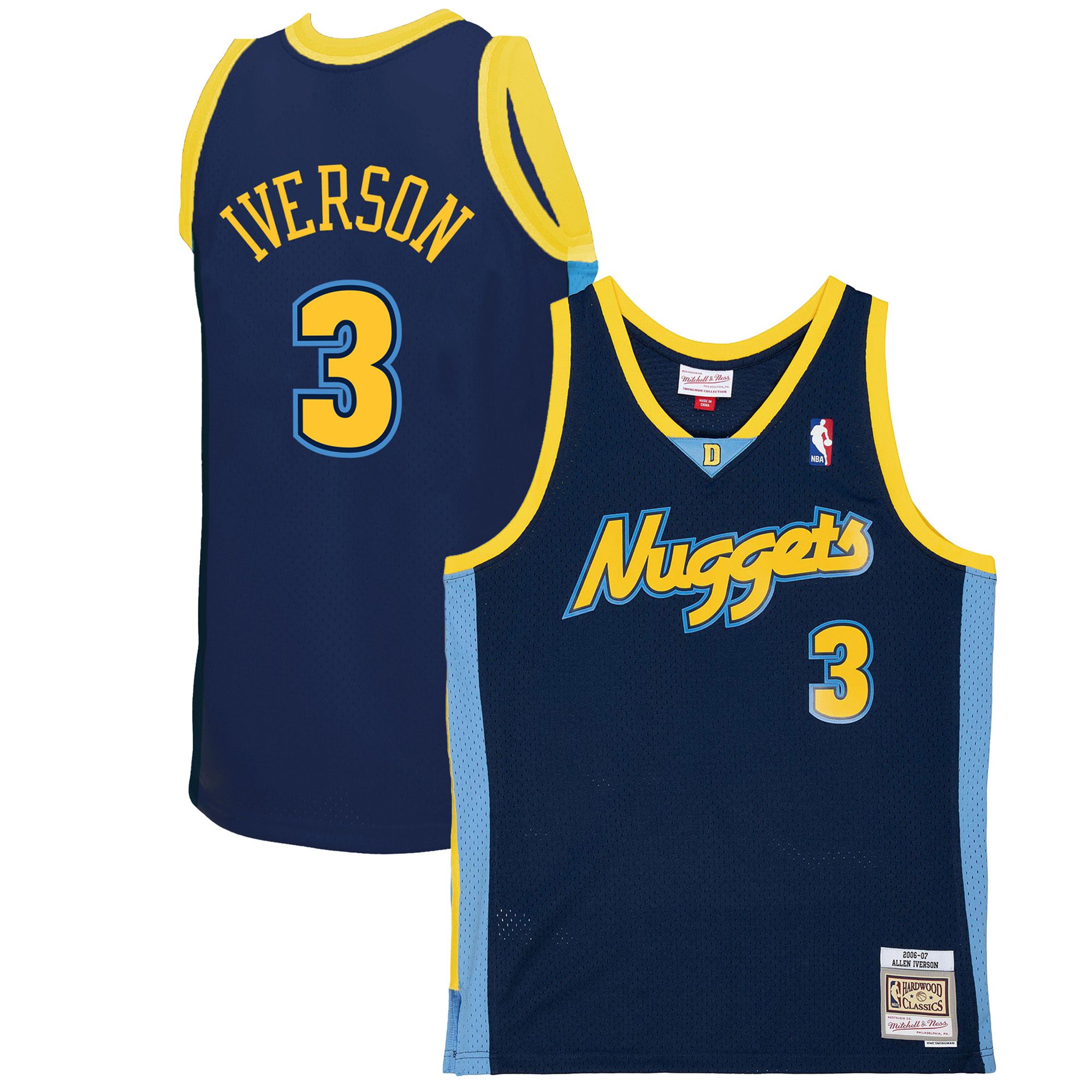 Mitchell & Ness Men's Denver Nuggets 2006 Allen Iverson T-Shirt