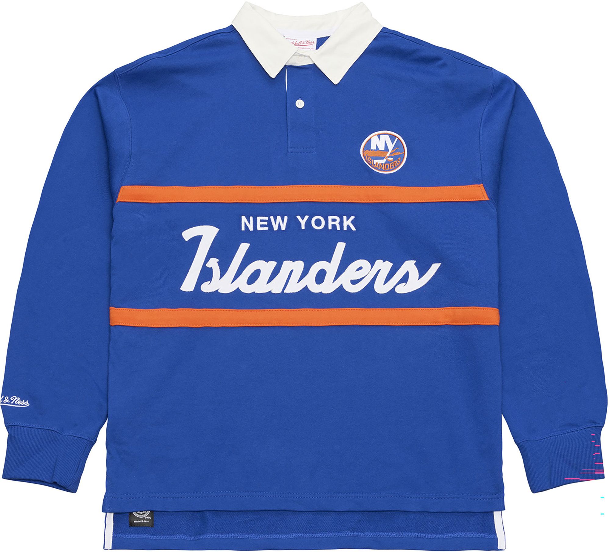 Mitchell & Ness Men's New York Islanders Hockey Club Rugby Polo