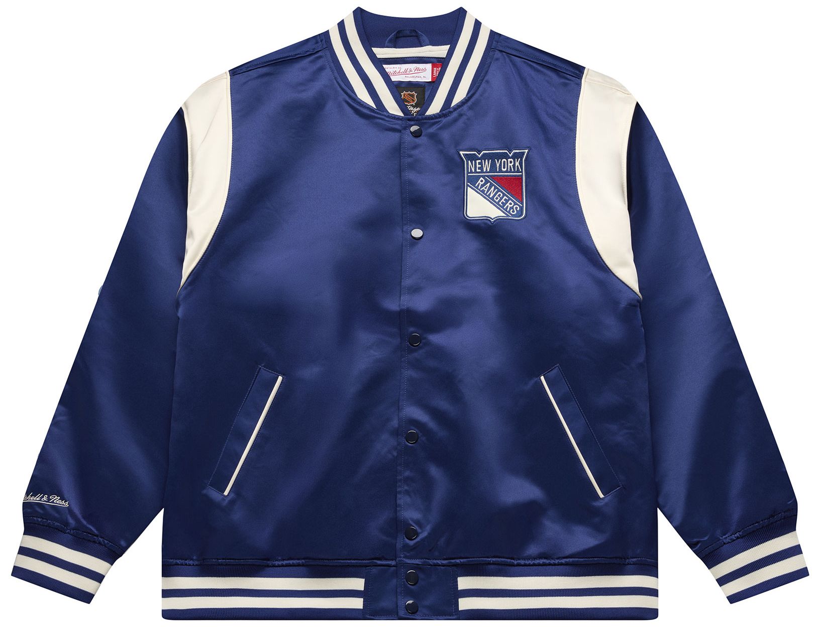Mitchell &amp; Ness Men's New York Rangers Retro Satin Jacket