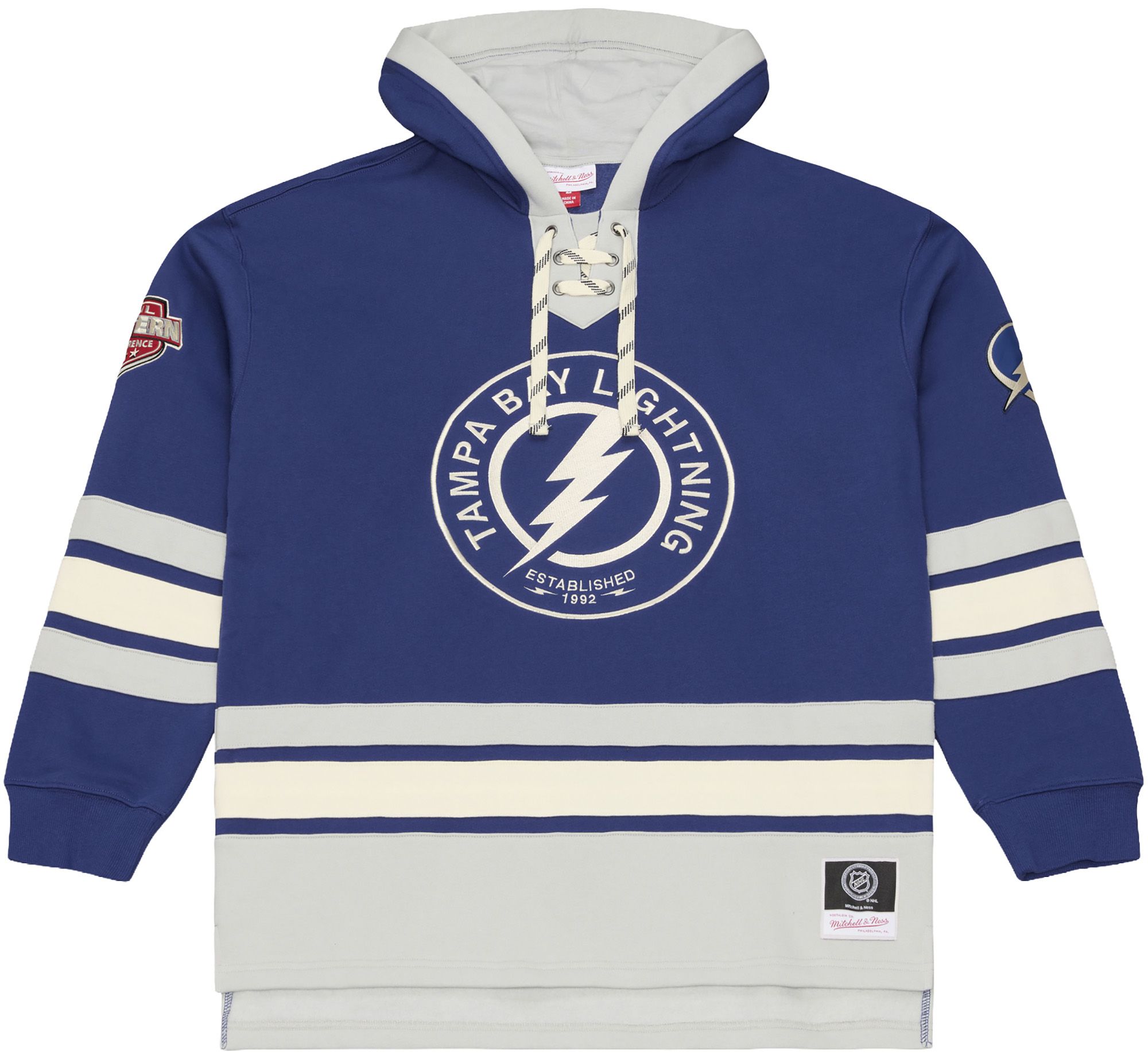 Mitchell &amp; Ness Men's Tampa Bay Lightning Lace Up Hoodie