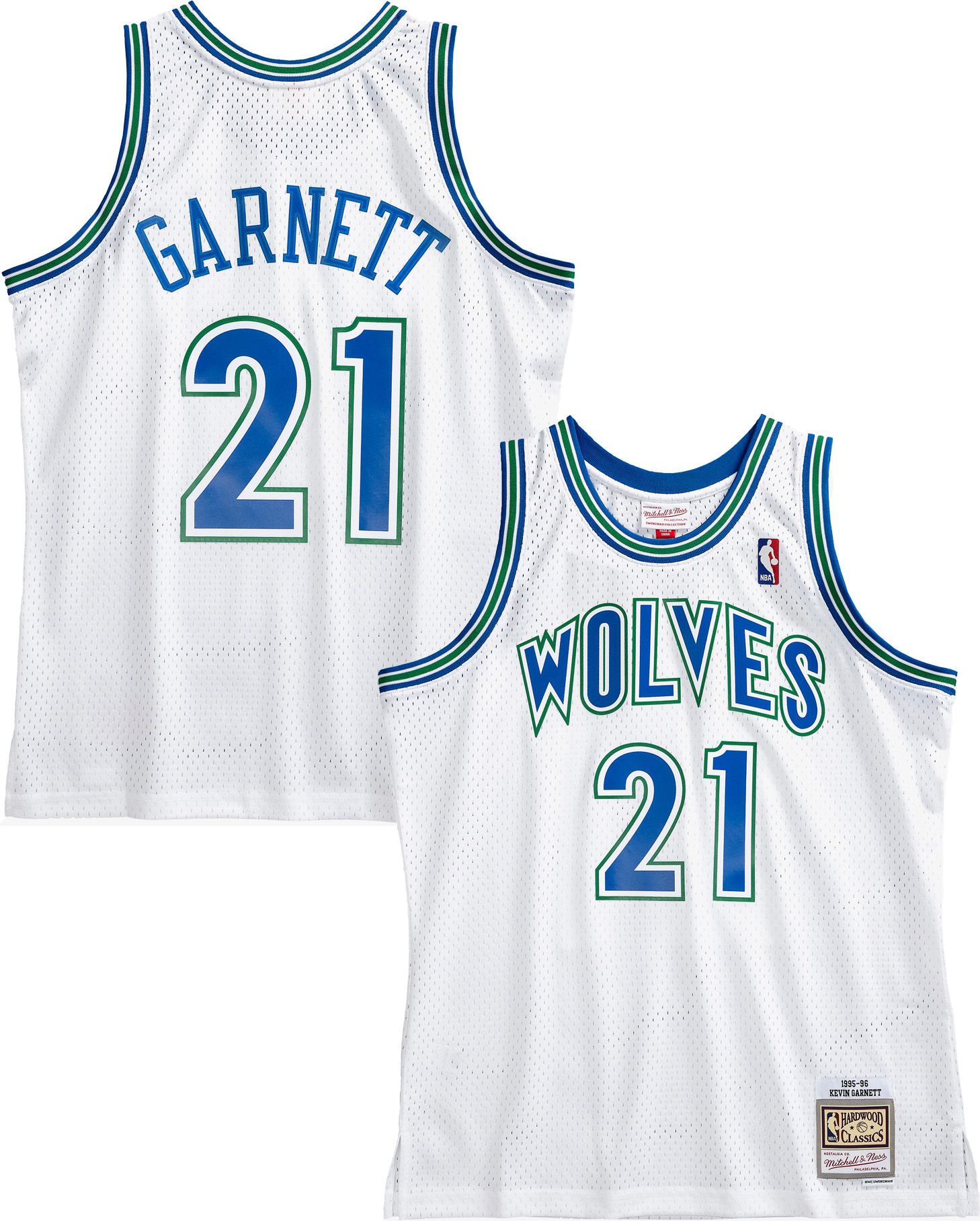 Mitchell &amp; Ness Men's Minnesota Timberwolves Kevin Garnett 1995 Jersey