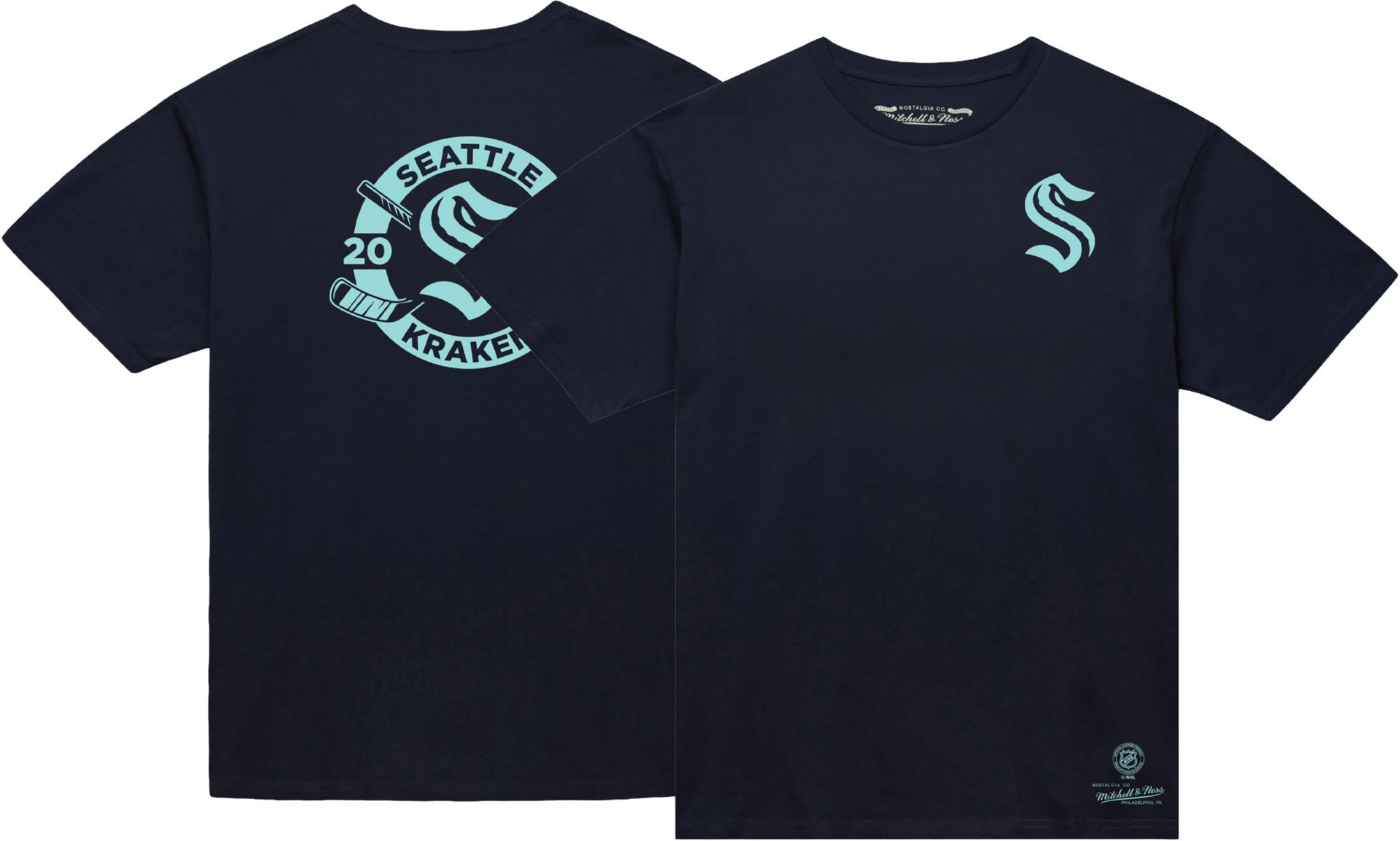 Mitchell & Ness Men's Seattle Kraken Navy Penalty Box T-Shirt